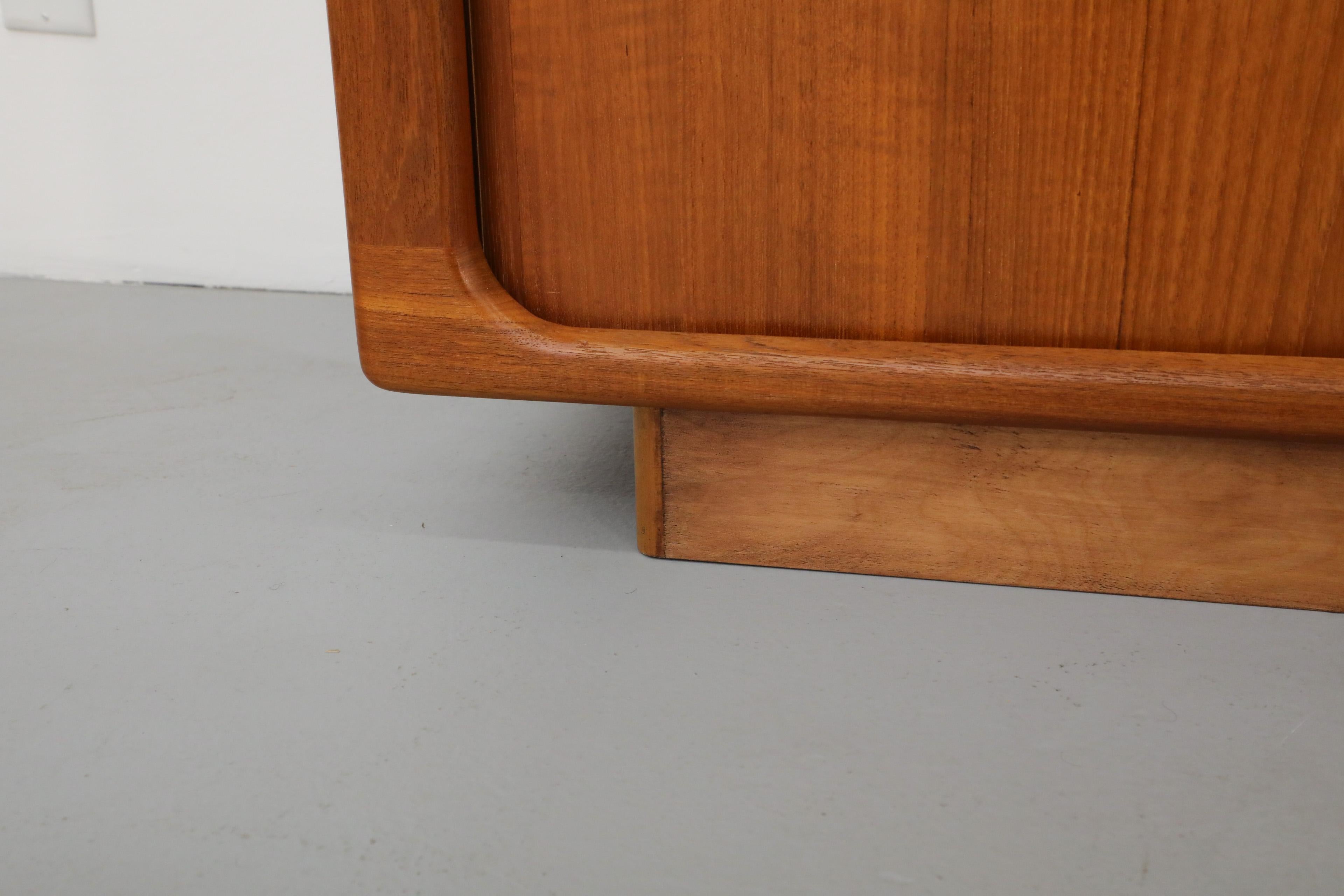 Mid-Century Teak Dyrlund Sideboard with Beautiful Sliding Tambour Doors 7