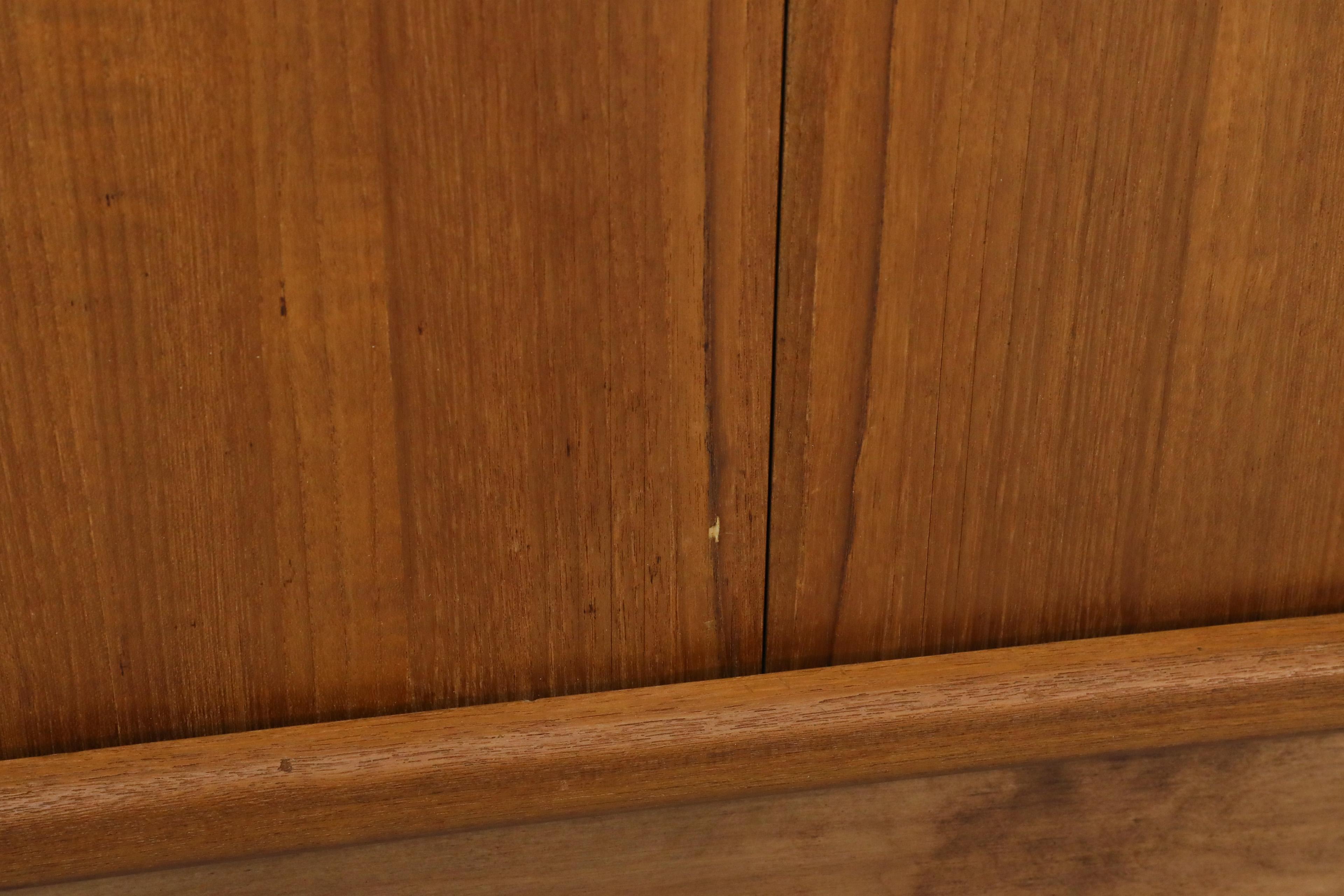 Mid-Century Teak Dyrlund Sideboard with Beautiful Sliding Tambour Doors 9