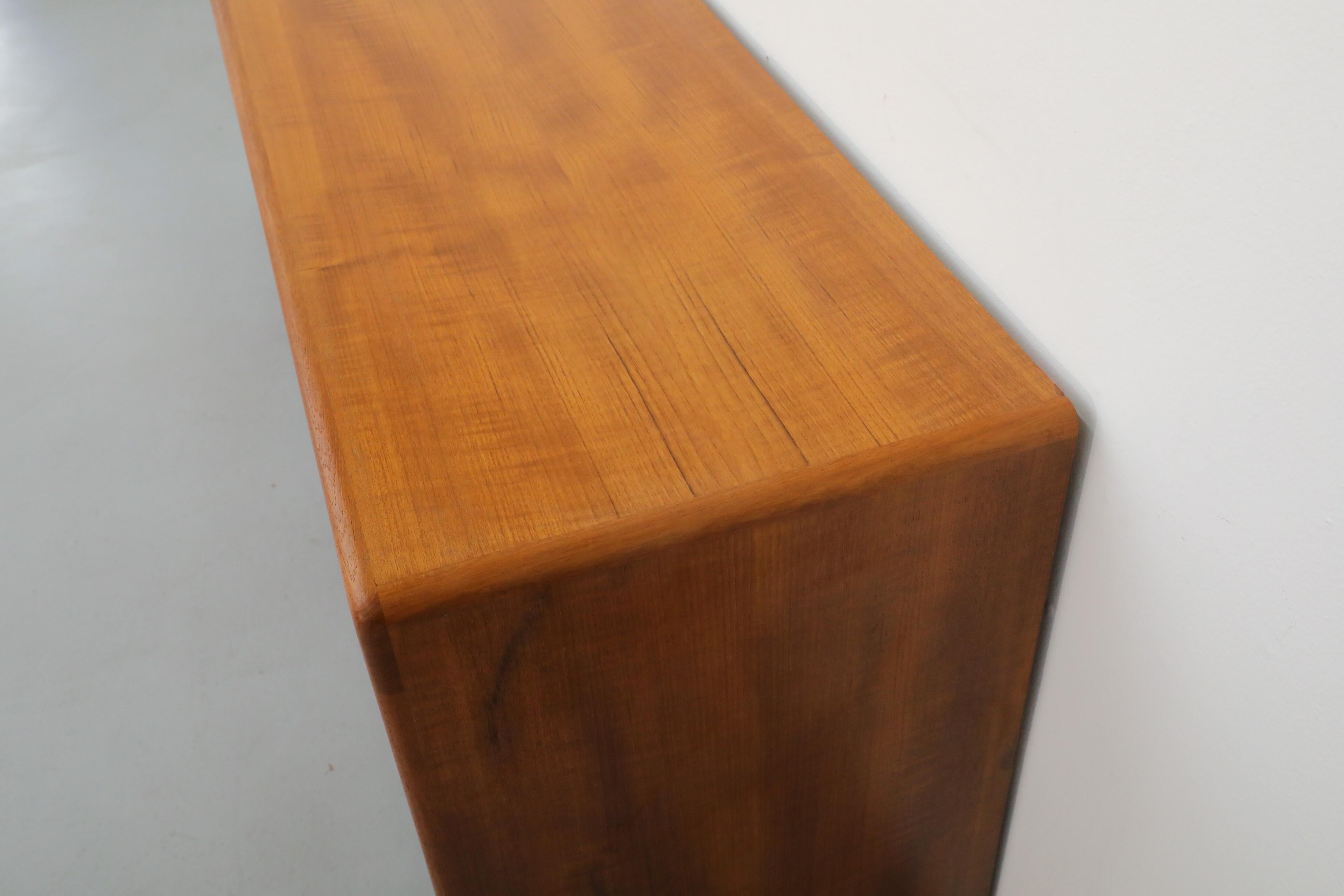 Mid-Century Teak Dyrlund Sideboard with Beautiful Sliding Tambour Doors 11