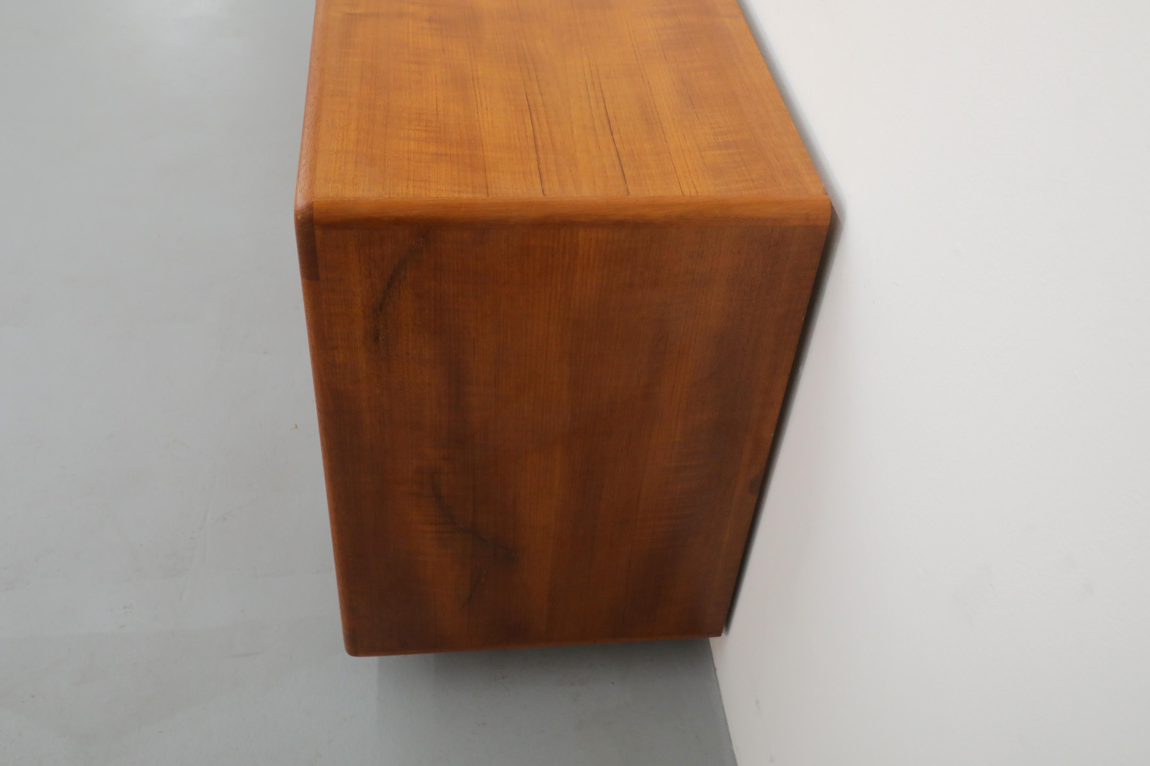 Mid-Century Teak Dyrlund Sideboard with Beautiful Sliding Tambour Doors 12