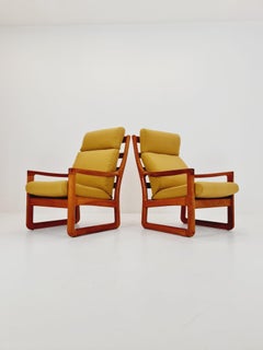 Fauteuils de salon en teck du milieu du siècle dernier de Johannes Andersen pour Silkeborg  , 1960s