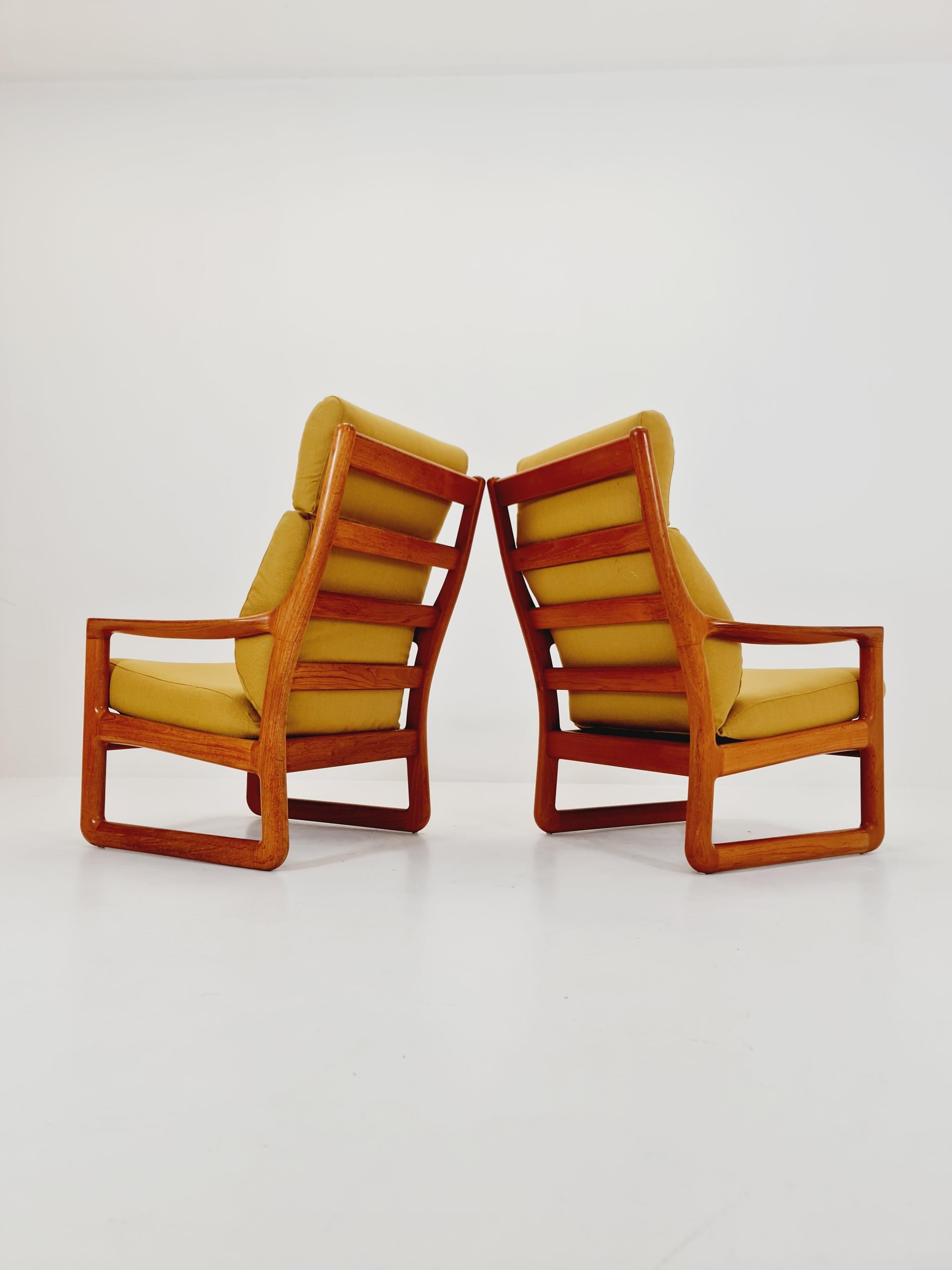 Einfache Sessel aus Teakholz aus der Mitte des Jahrhunderts von Johannes Andersen für Silkeborg  , 1960s im Zustand „Gut“ im Angebot in Gaggenau, DE