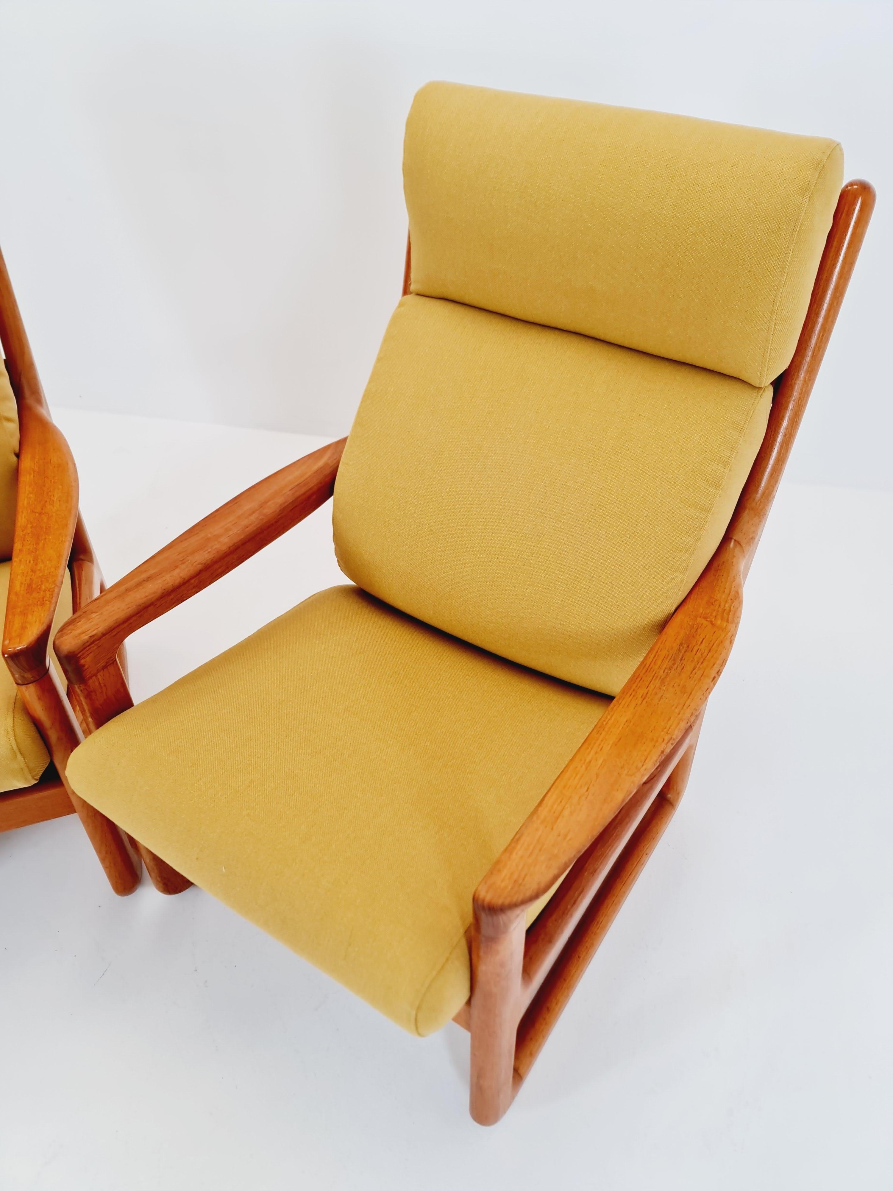 Einfache Sessel aus Teakholz aus der Mitte des Jahrhunderts von Johannes Andersen für Silkeborg  , 1960s im Angebot 2