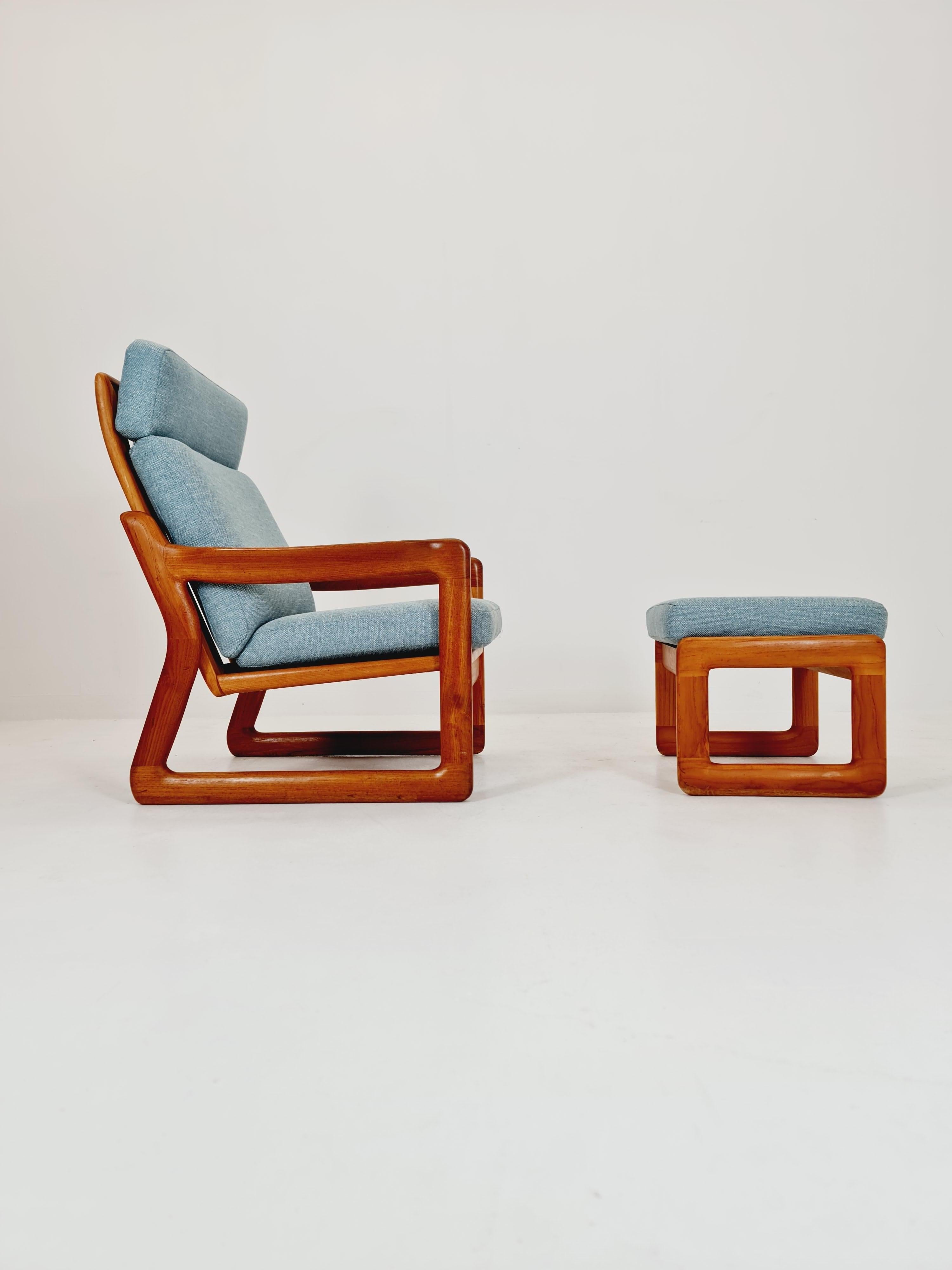 Mid-Century Modern Mid century teak easy lounge chairs by Komfort Möbelfabrik  , 1960s For Sale