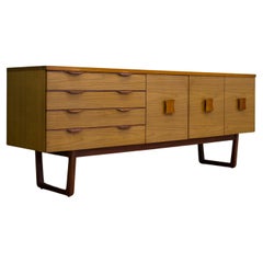 Retro Midcentury Teak Effect Sideboard from Europa, 1960s