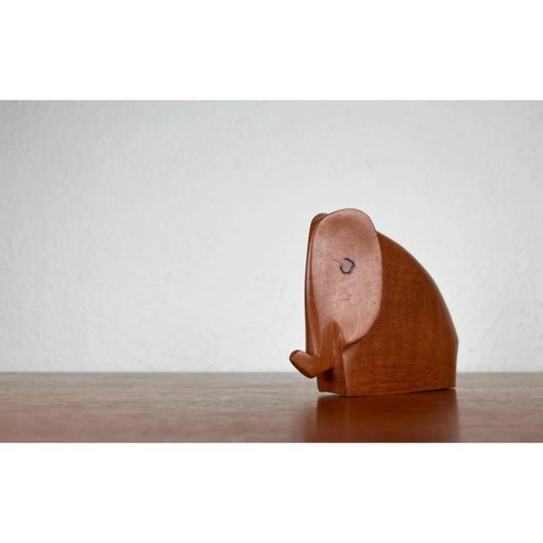 Mid-Century Teak Elephant Figurine, 1960s For Sale 7