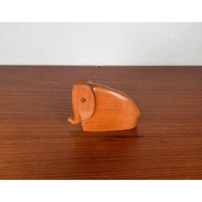 20th Century Mid-Century Teak Elephant Figurine, 1960s For Sale
