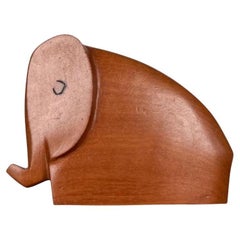 Mid-Century Teak Elephant Figurine, 1960s