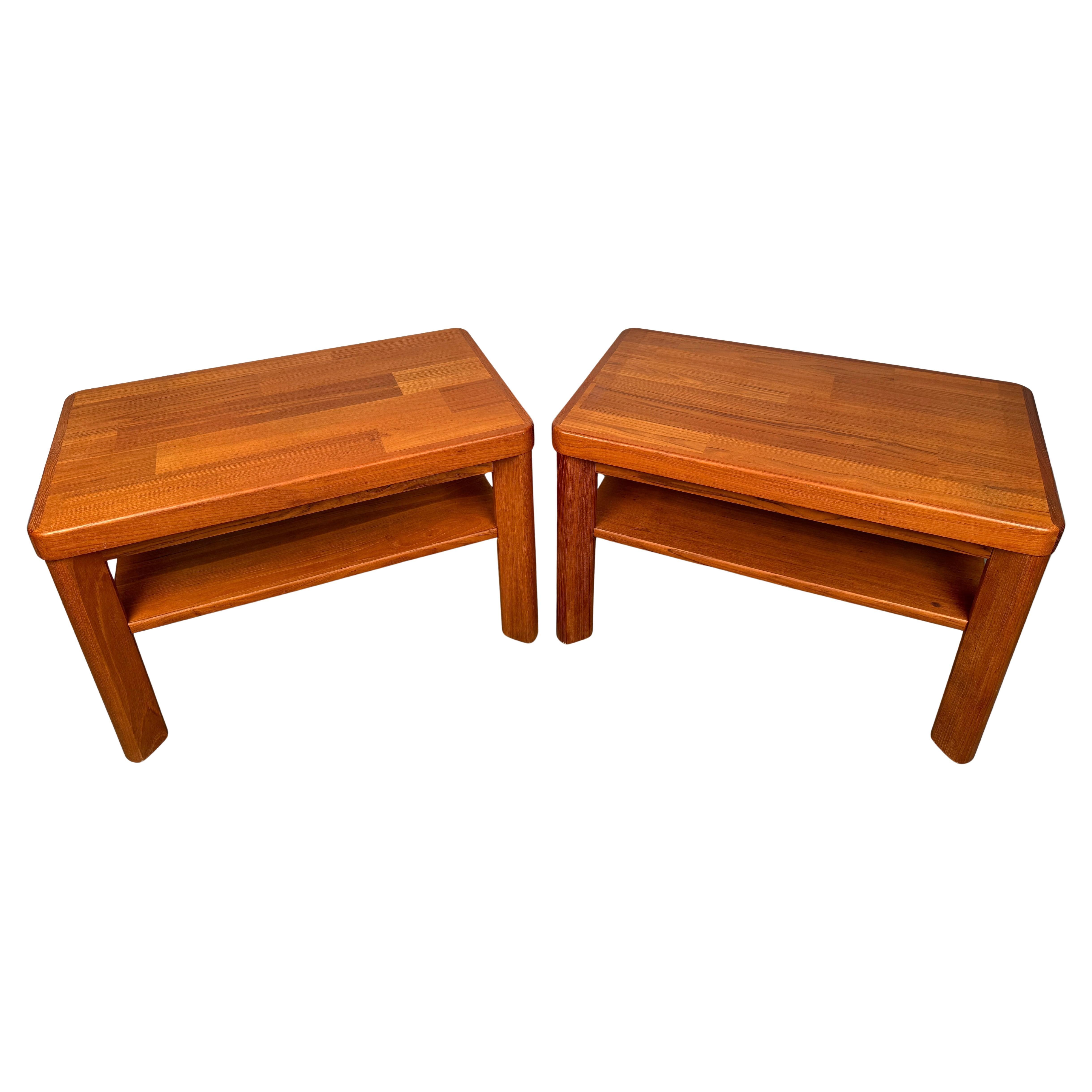 Tables d'extrémité en teck du milieu du siècle par Randers of Denmark en vente