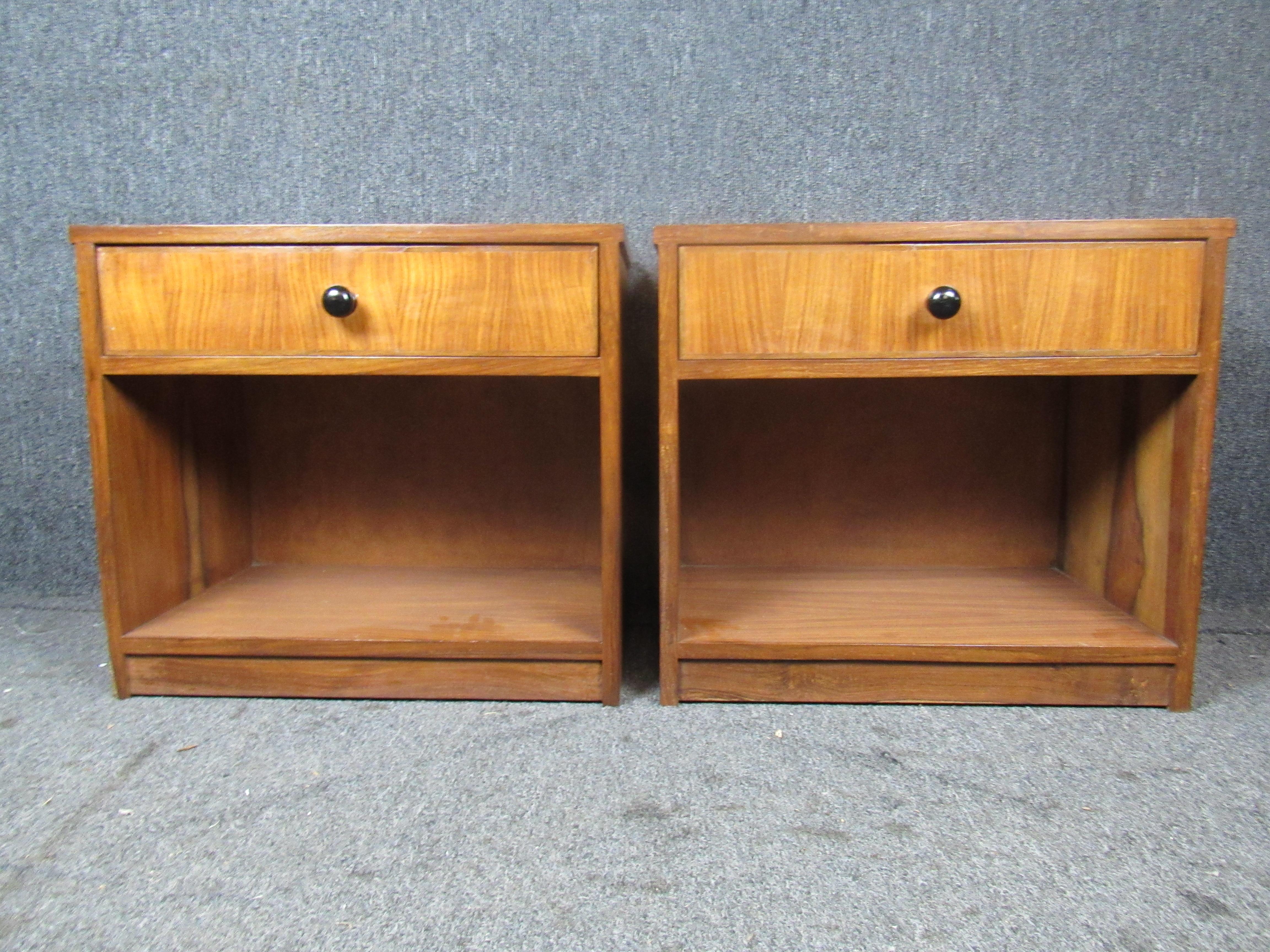 Mid-Century Modern Midcentury Teak End Tables For Sale