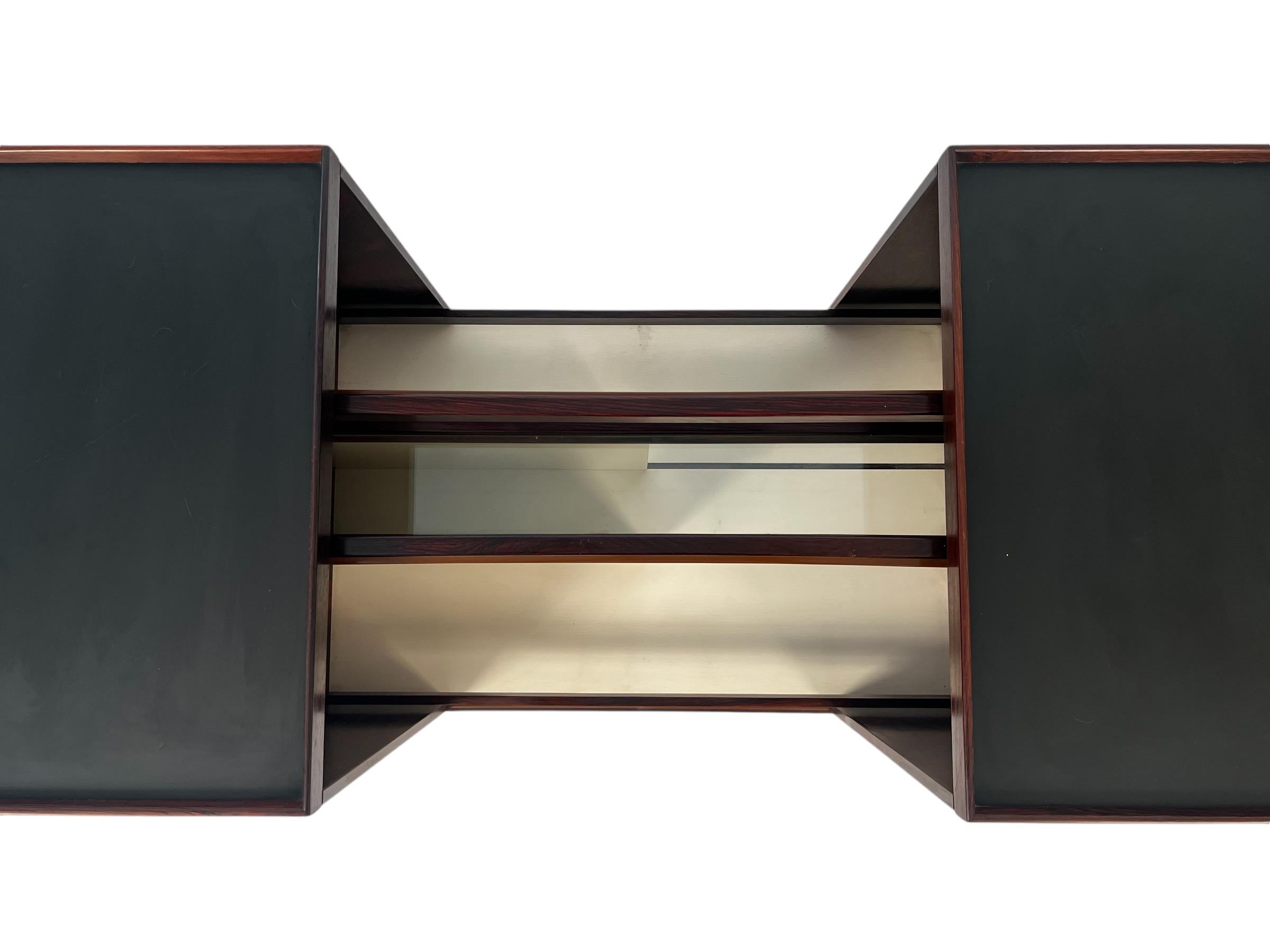 Danish Mid Century Teak Expansion Bar Cart by Niels Erik & Glasdam Jensen