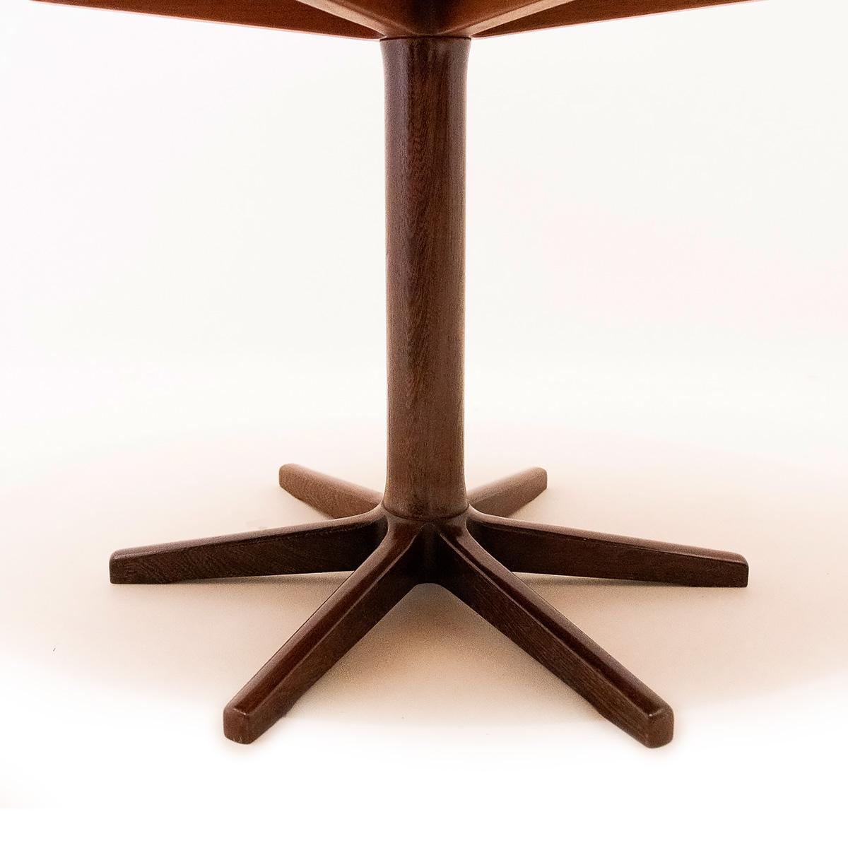 Mid-20th Century Mid Century Teak Extending Dining Table by Ole Gjerløv-Knudsen and Torben Lind For Sale
