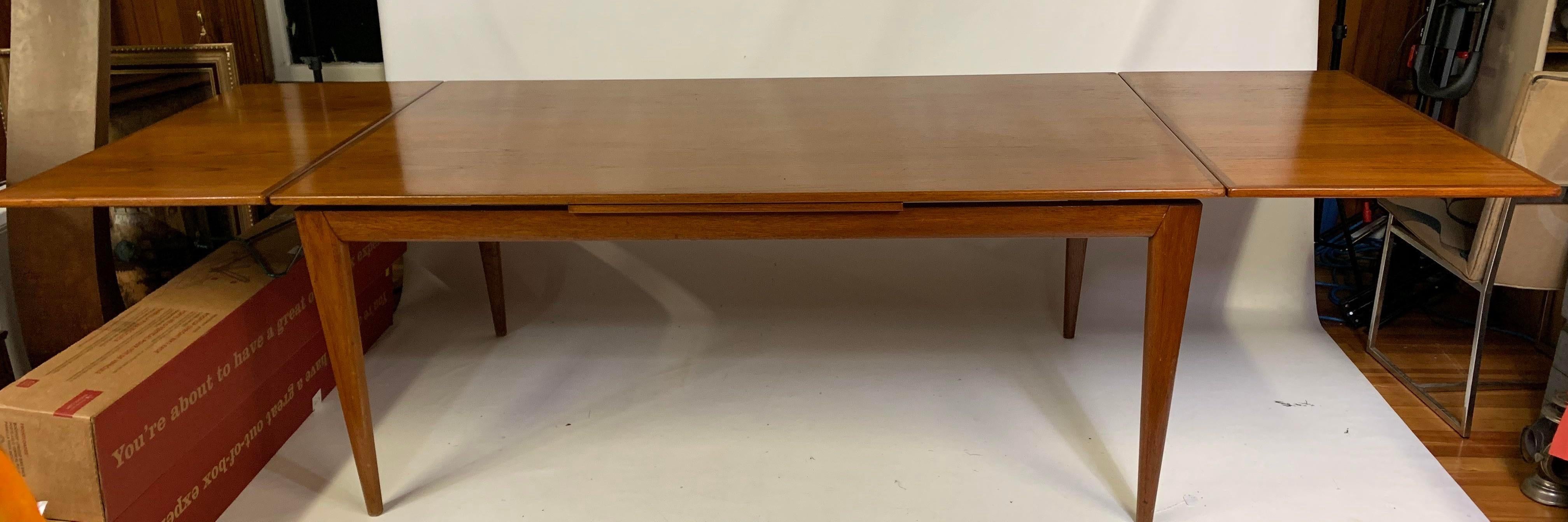 20th Century Midcentury Teak Extension Dining Table by Niels Otto Møller
