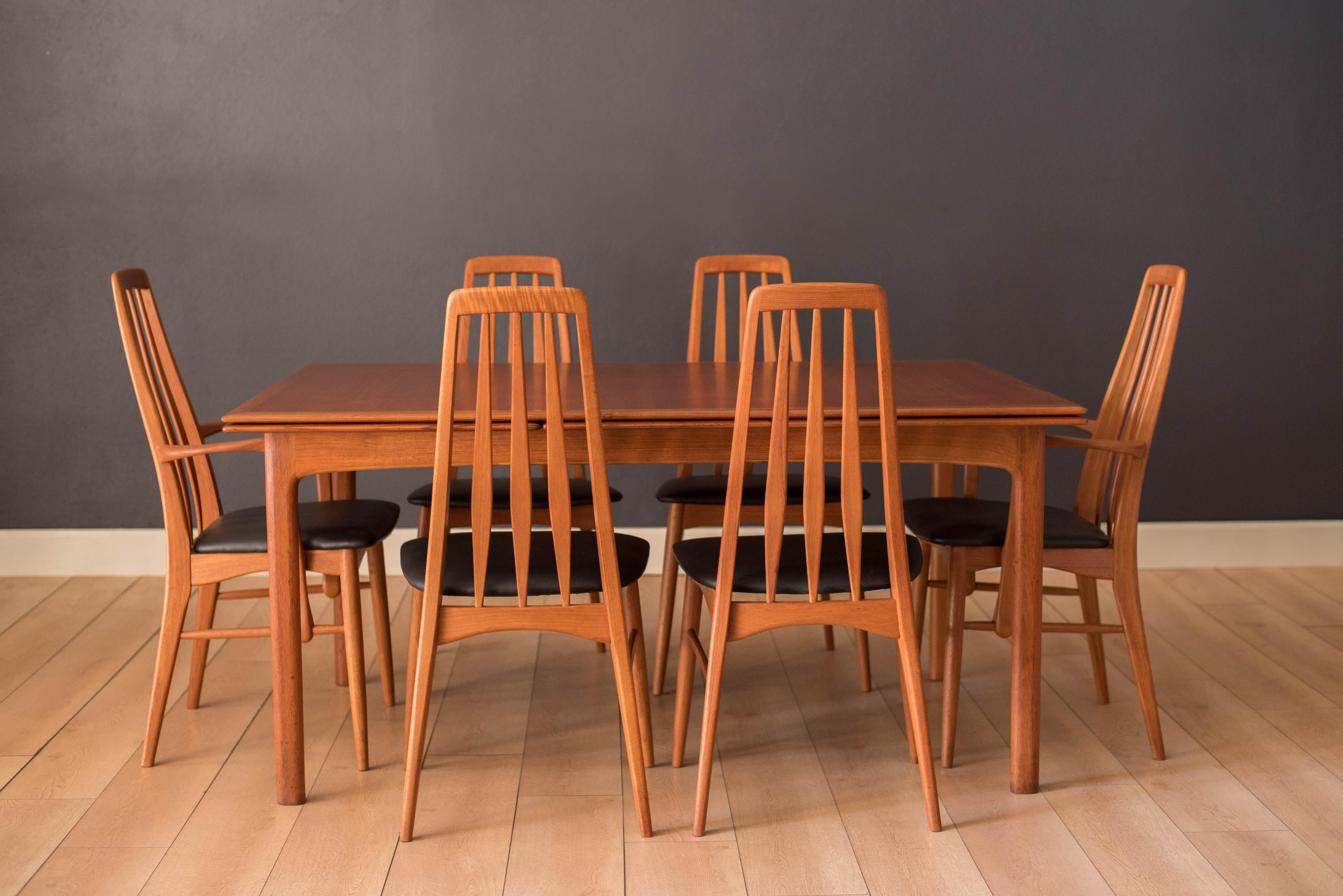 Scandinavian Modern Vintage Scandinavian Teak Extension DUX Dining Table by Folke Ohlsson
