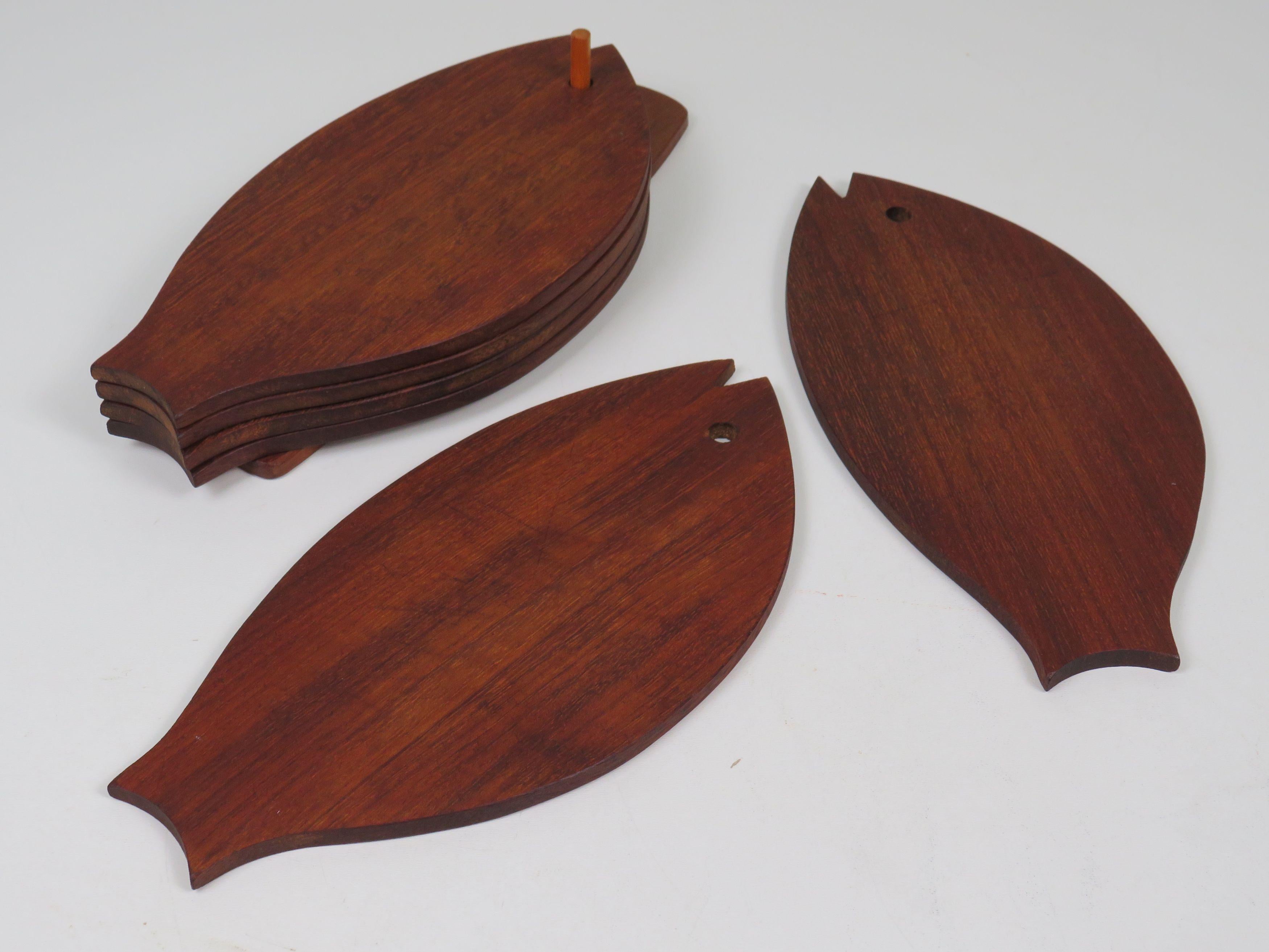 Danese Set di tavole da parete in teak 