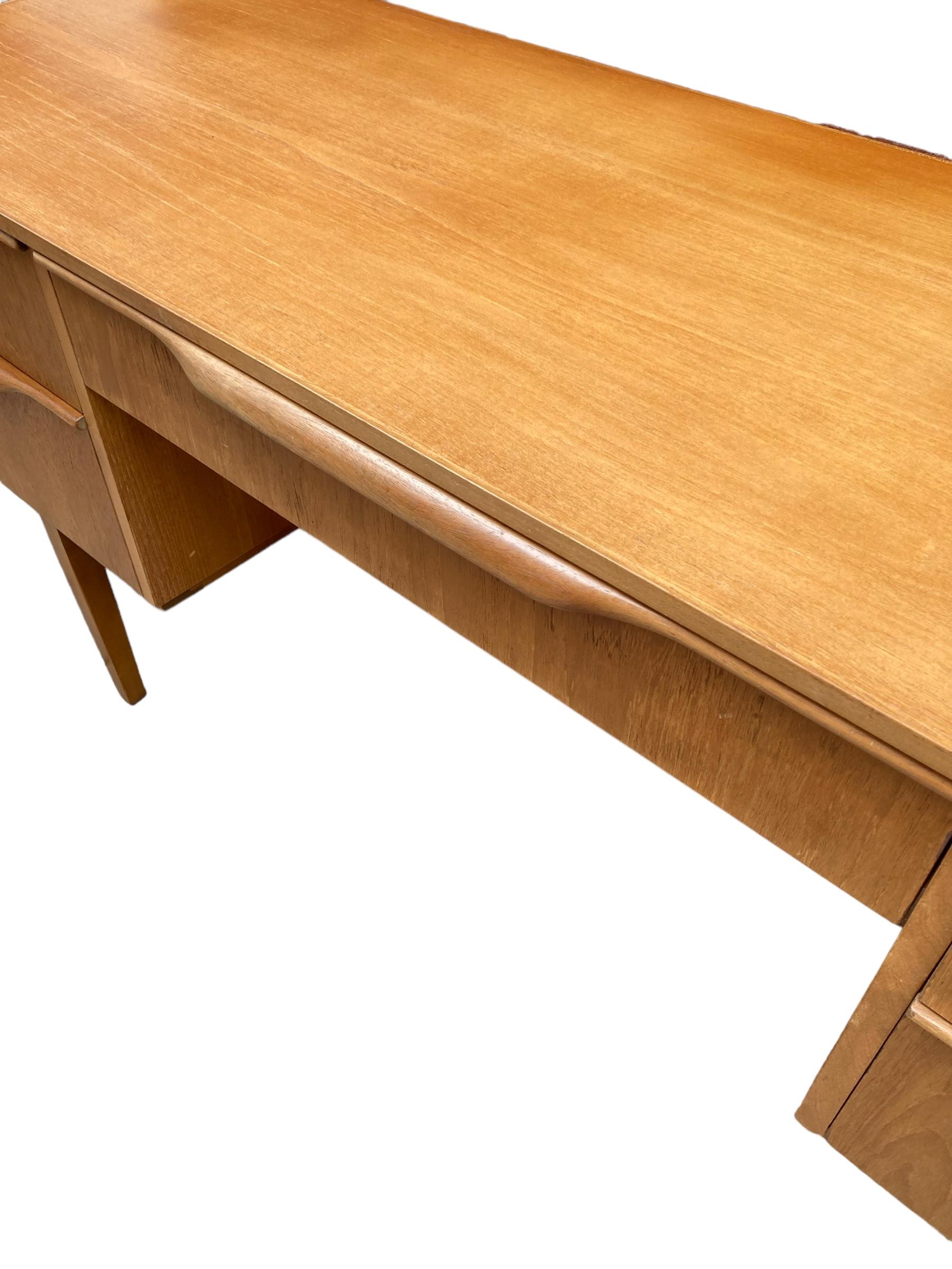 British Mid Century Teak Five Drawer Austinsuite Low Desk/Dresser For Sale