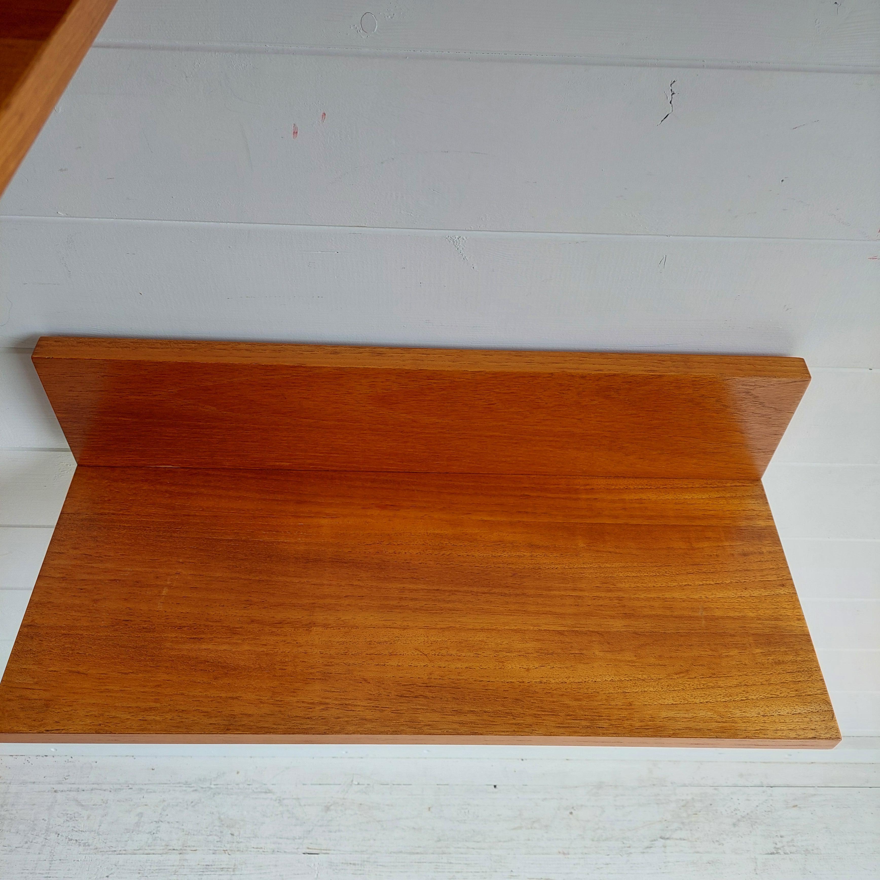 Mid century Teak floating wall shelf shelves  Beaver and Tapley 70s, set of 3 5