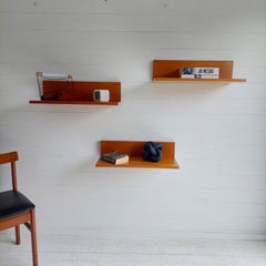 Mid century Teak floating wall shelf shelves  Beaver and Tapley 70s, set of 3