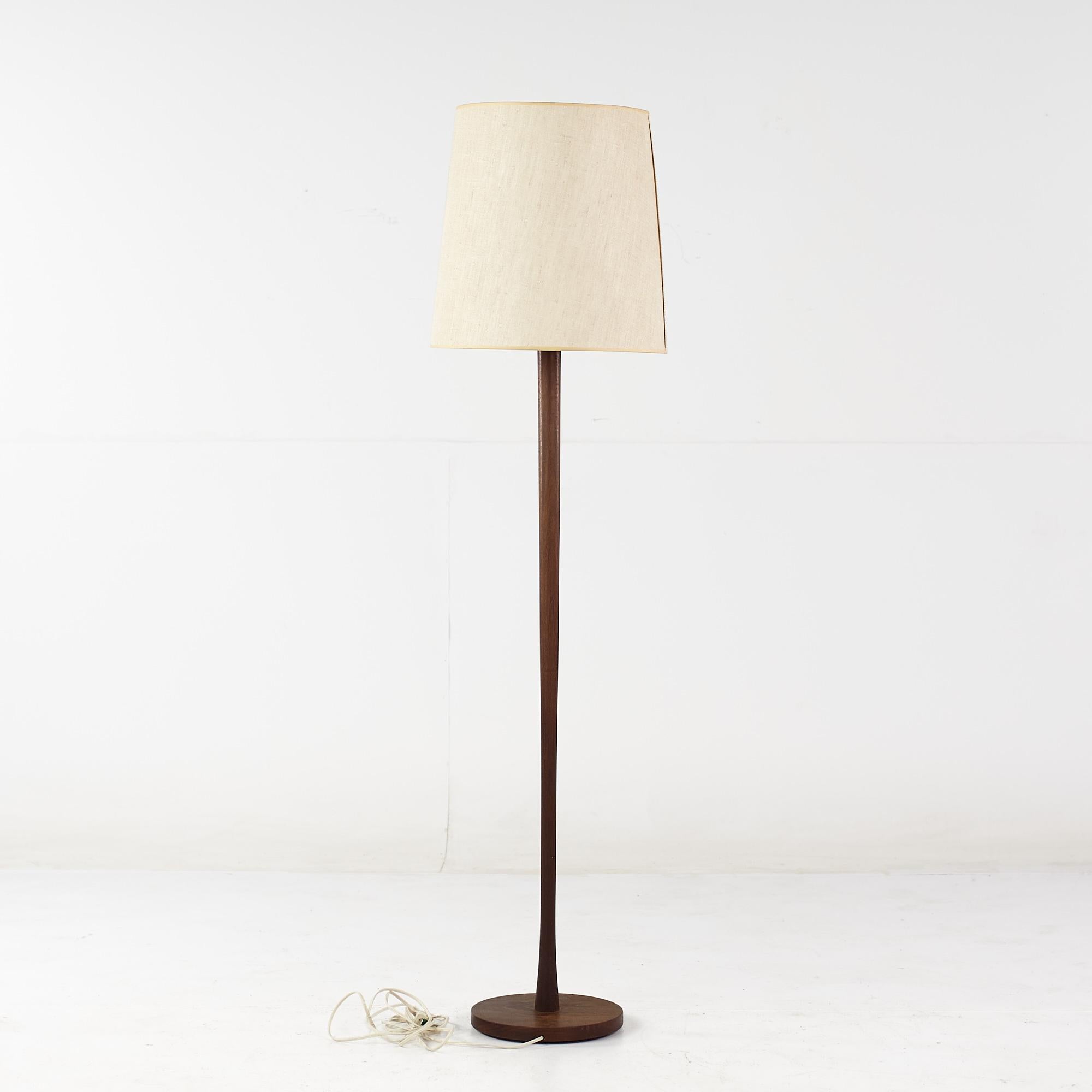 vintage teak floor lamp