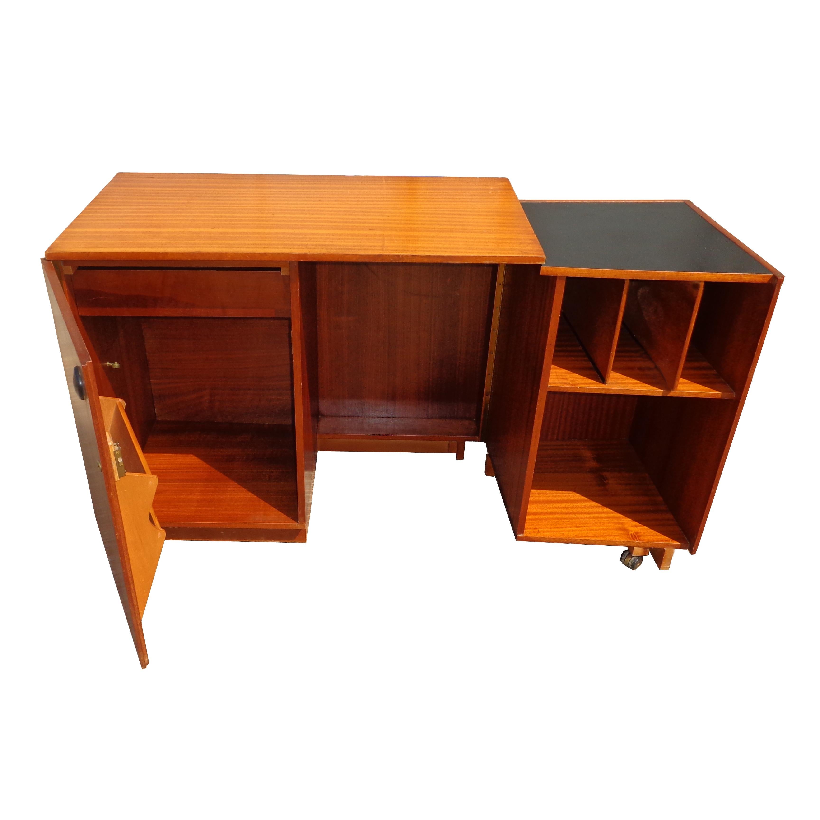 British Mid Century Teak Foldable Desk For Sale