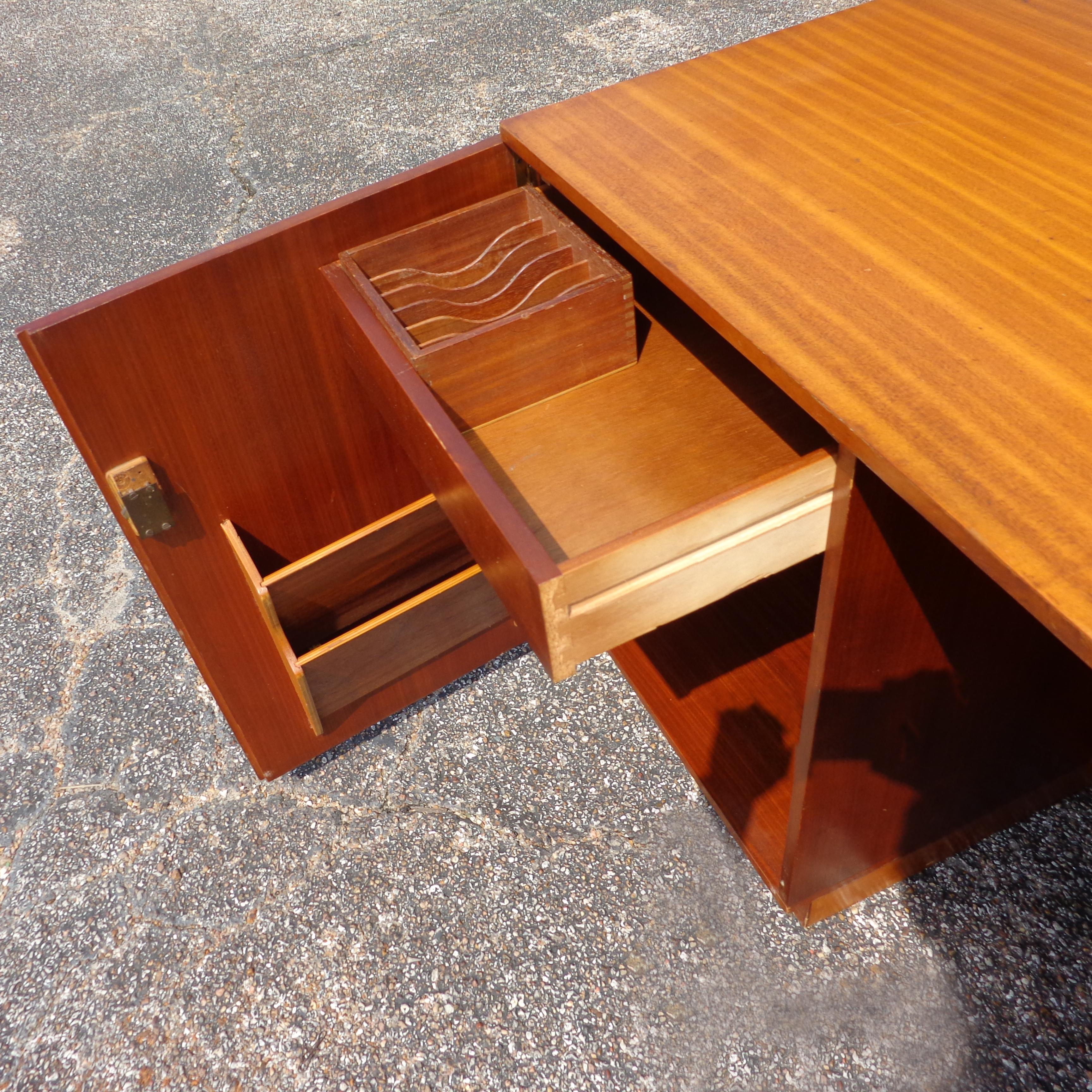 Mid Century Teak Foldable Desk For Sale 1
