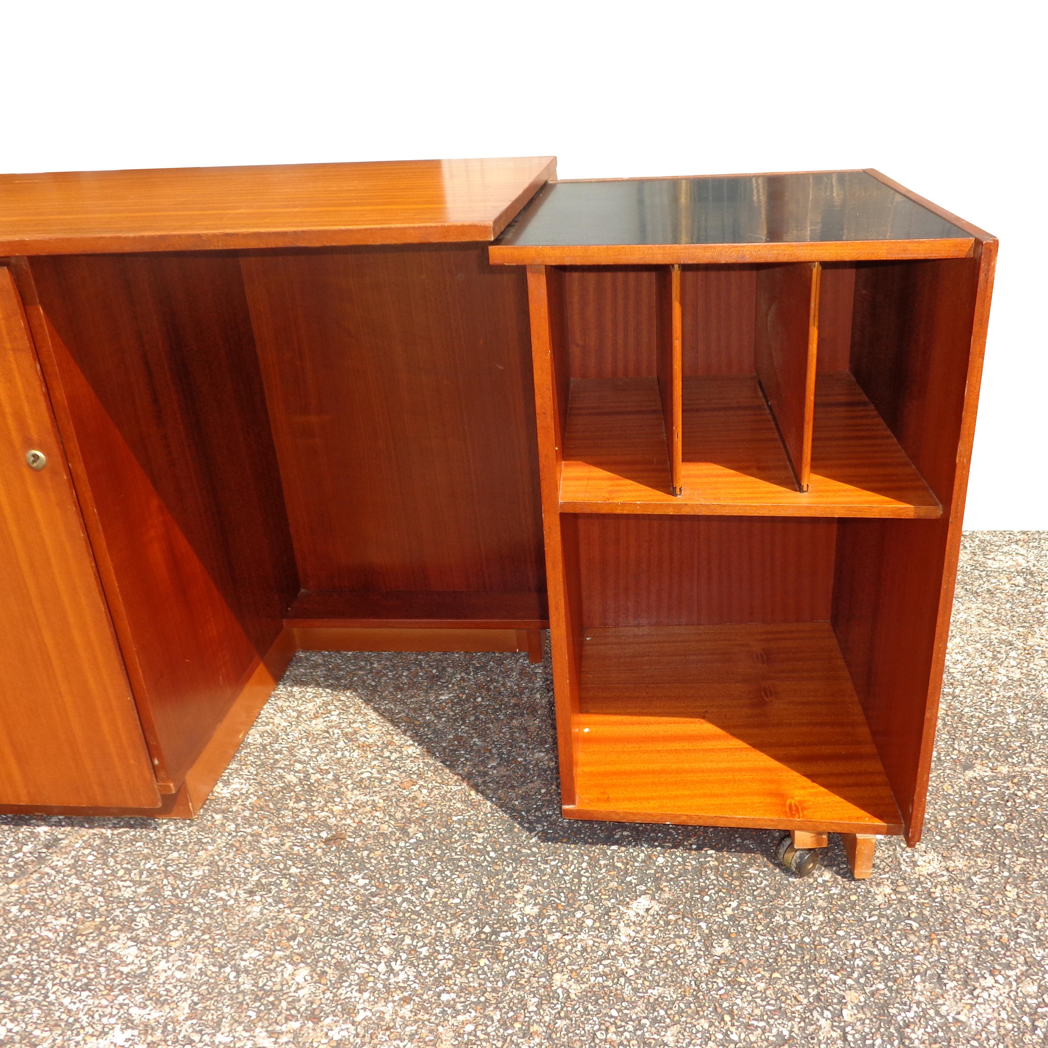 Mid Century Teak Foldable Desk For Sale 2