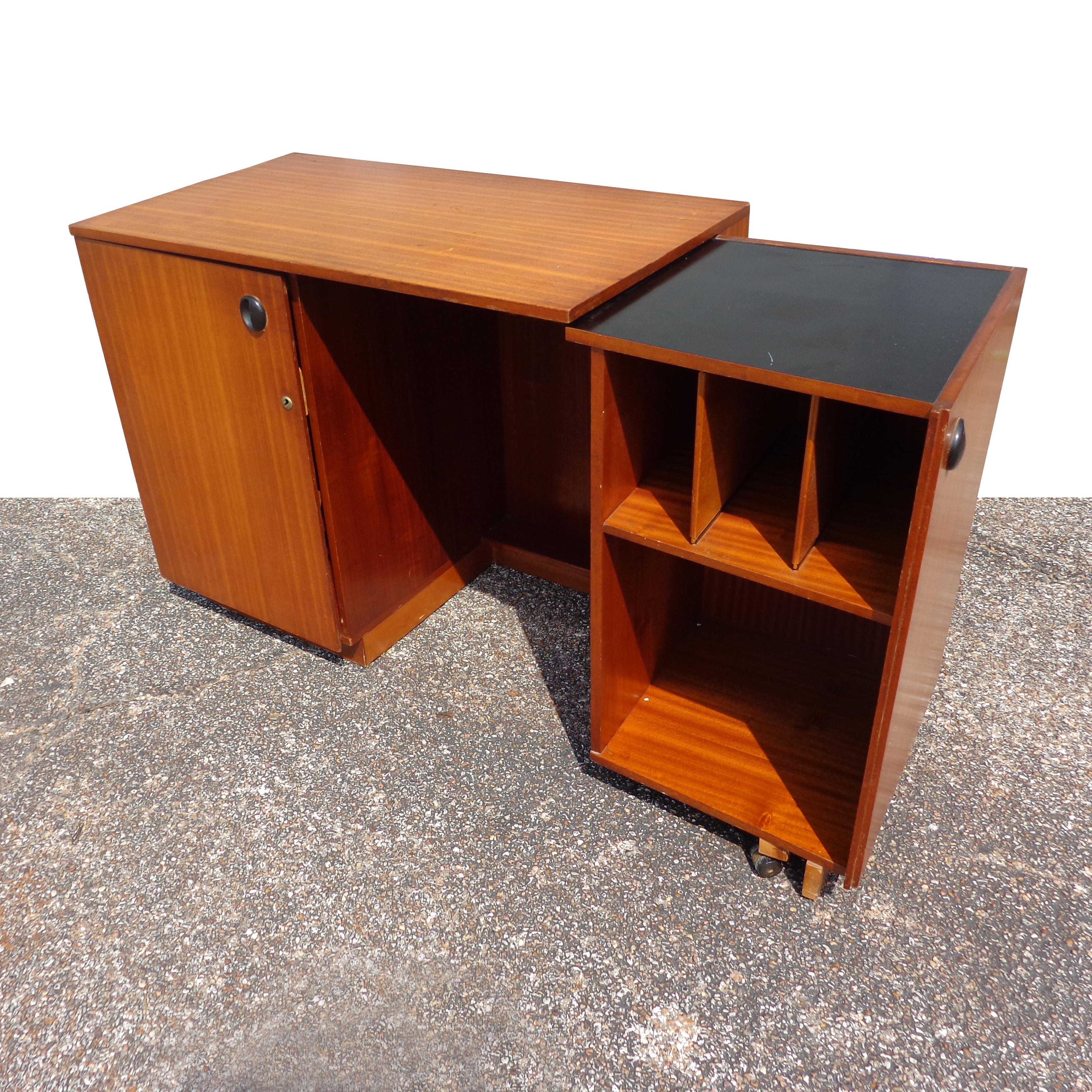 Mid Century Teak Foldable Desk For Sale 3