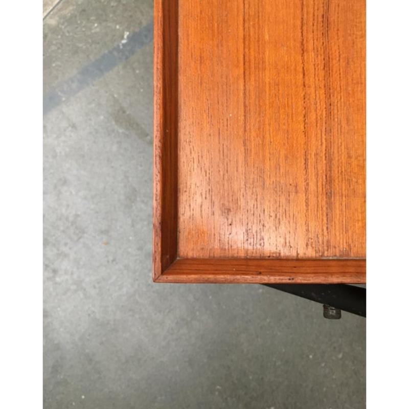 Mid-Century Teak Foldable Serving Cart For Sale 1