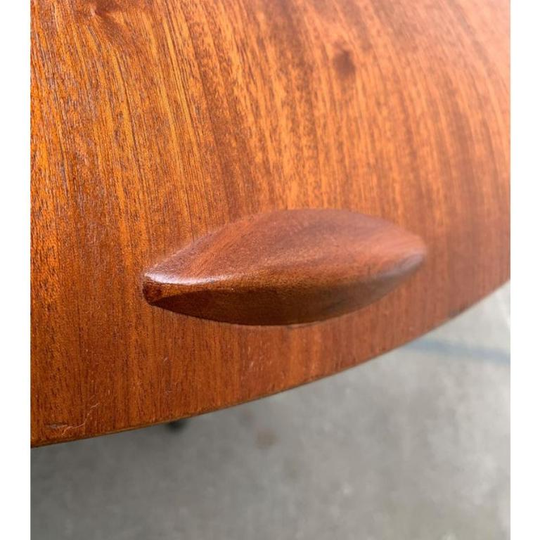 Mid-Century Teak Folding Tray Table From f.m. Produkt, 1960s For Sale 4