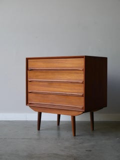 Mid-Century Teak Four Drawer Dresser