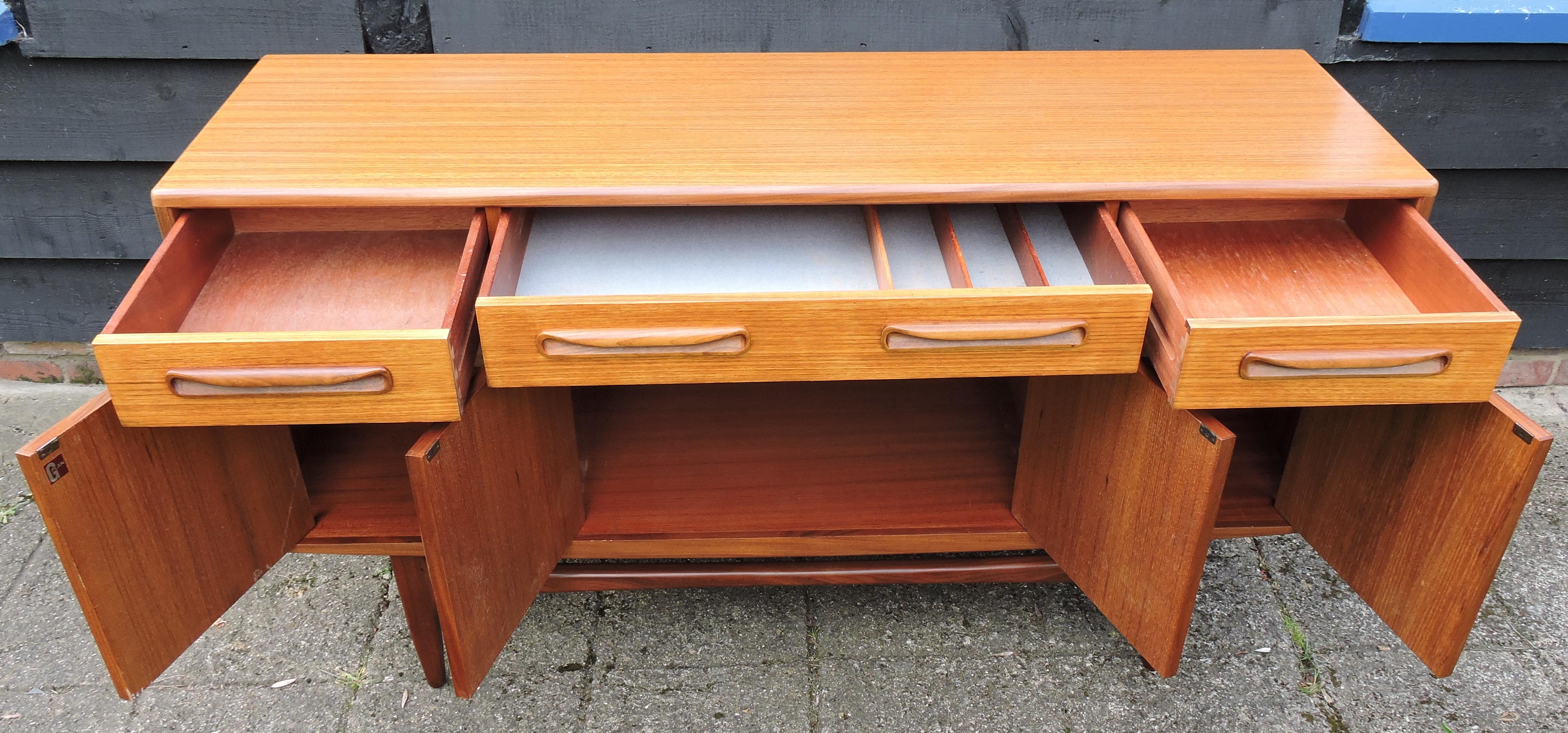 British Midcentury Teak Fresco Sideboard by G-Plan, 1960s