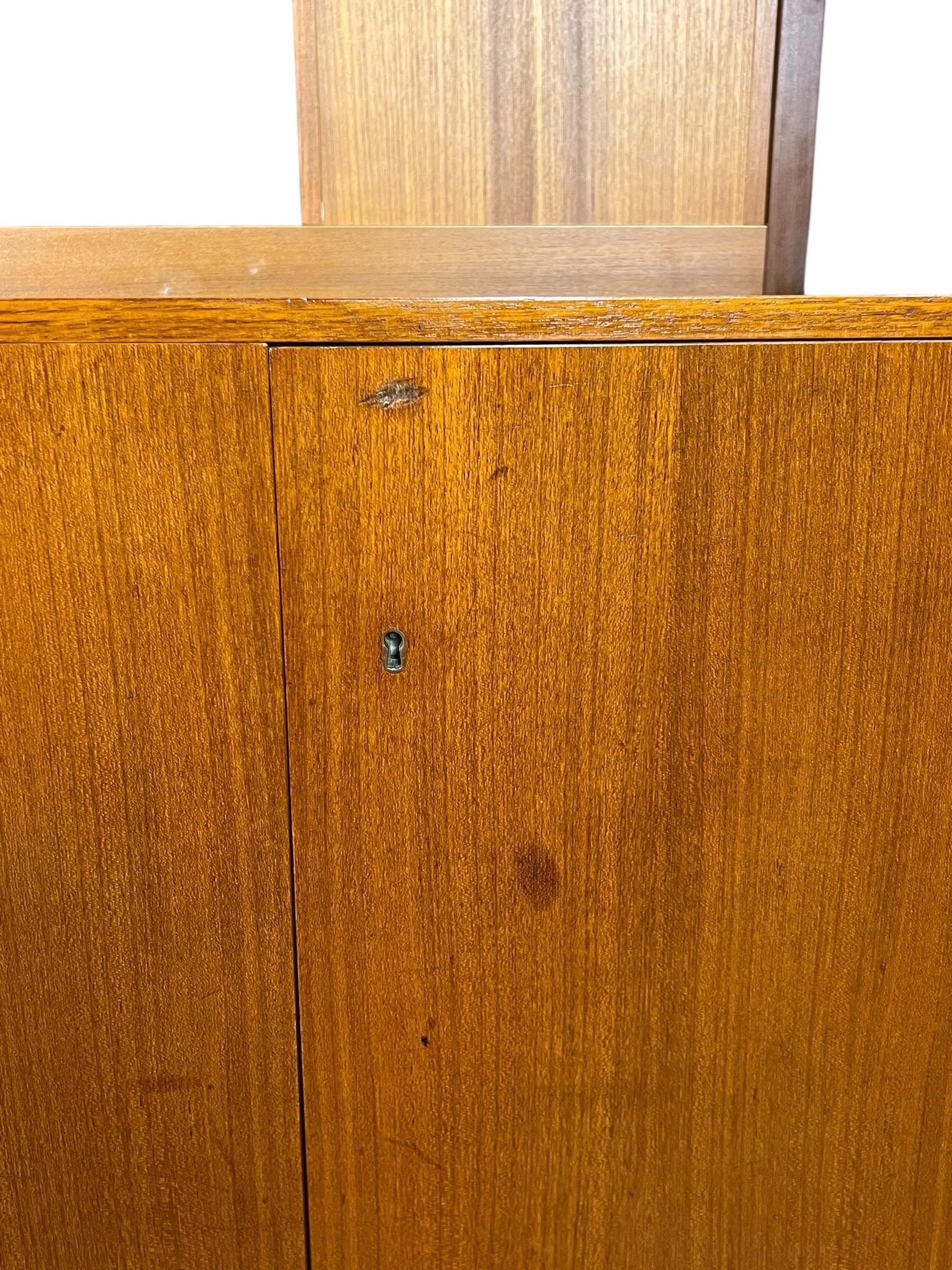 Credenza di metà secolo in teak Friedrich Landwehr Möbelfabrik in vendita 1
