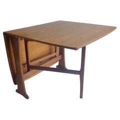 Vintage Midcentury Teak Gateleg Drop Leaf Dining Table by Legate, Gplan Style, 60s