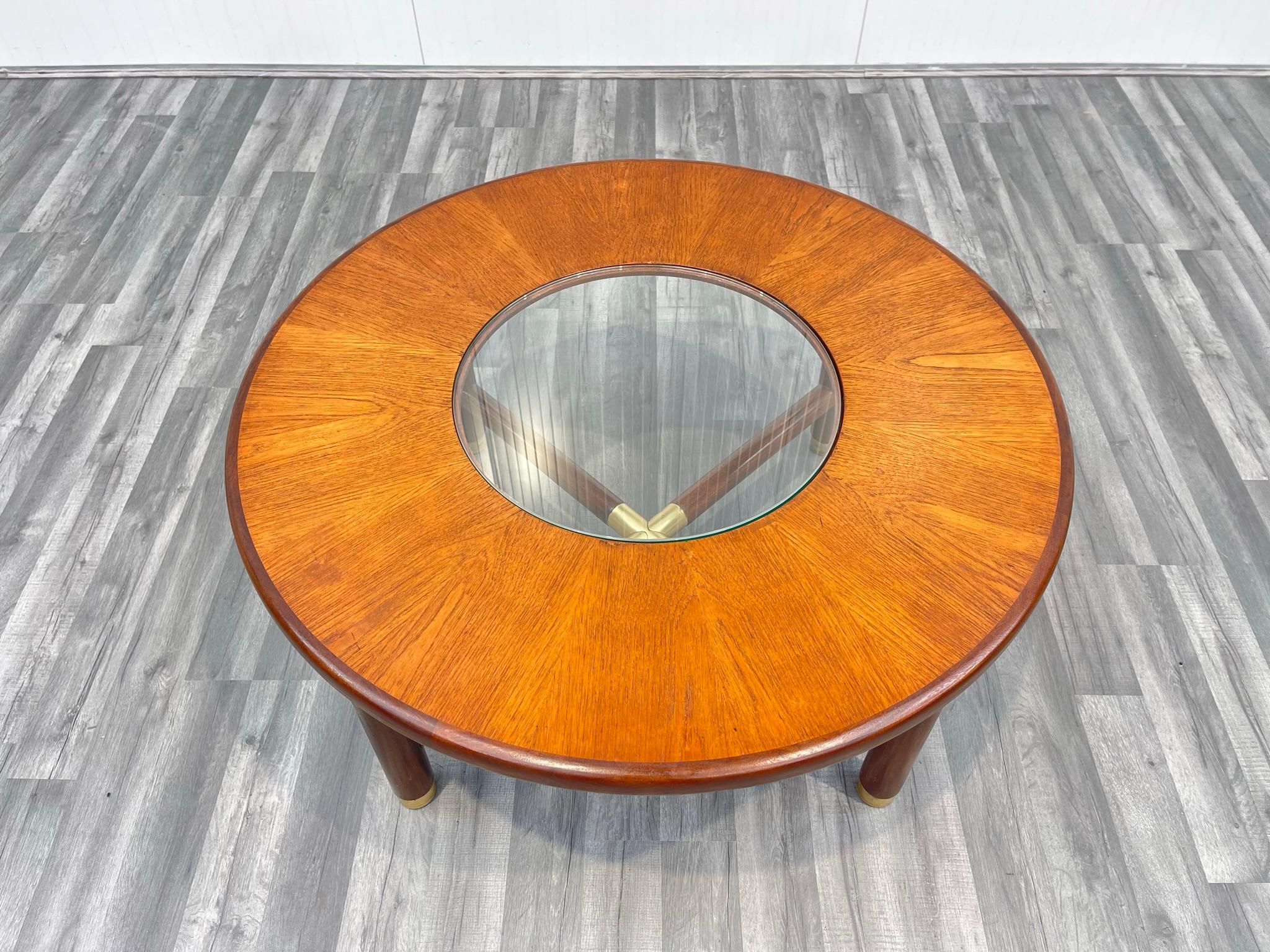Mid-Century Teak & Glass Coffee Table by G Plan In Good Condition For Sale In Kilmarnock, GB