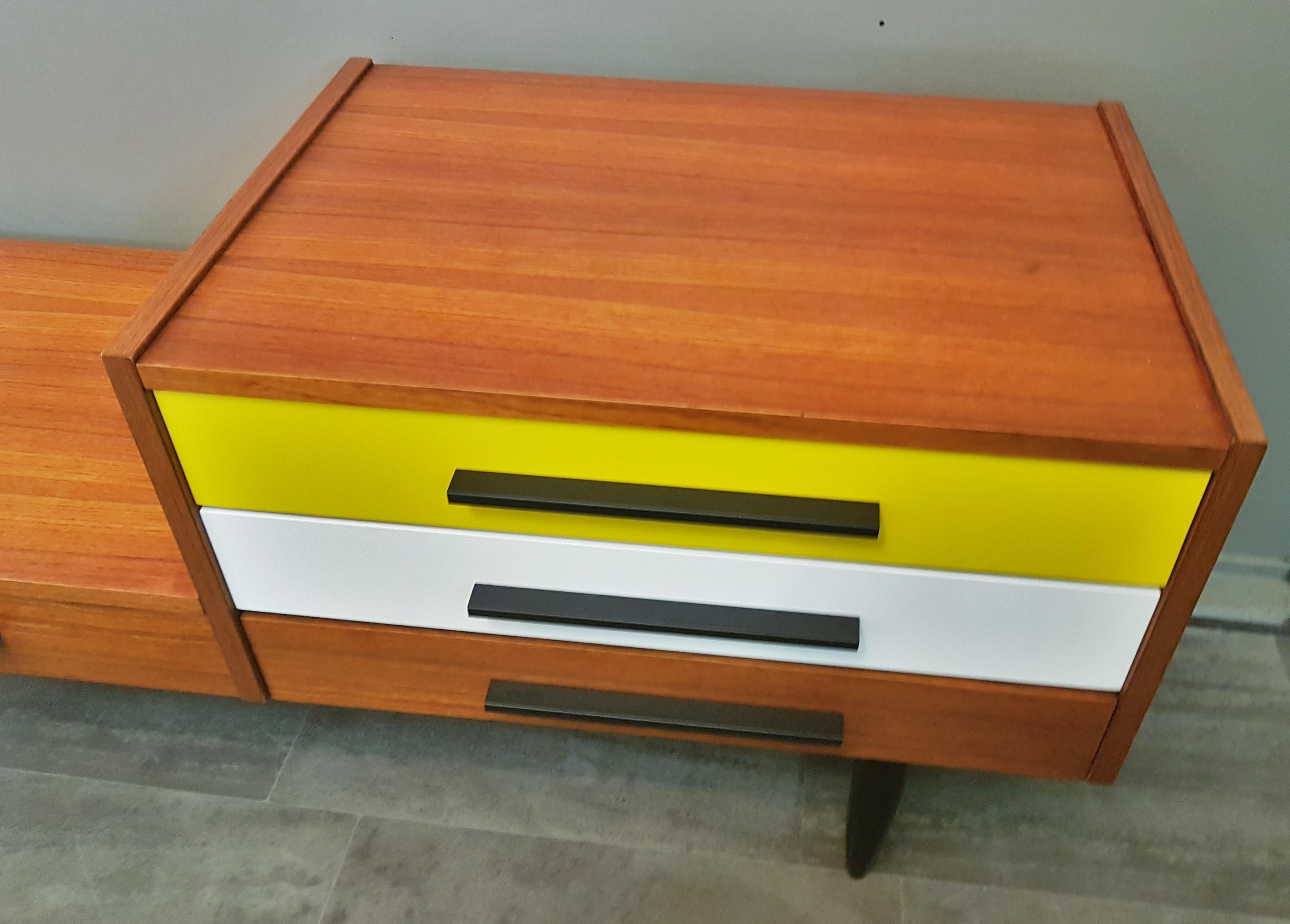 Danish Mid-Century Teak Hallway Chest of Drawers Sideboard, Denmark 1960's