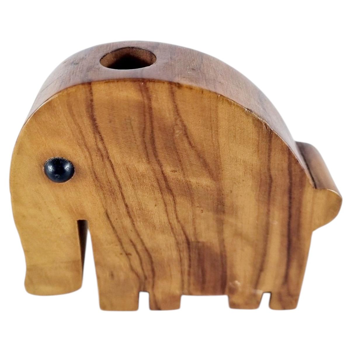 Mid Century Teak Handelholder in form of Elephant, Denmark 60s For Sale