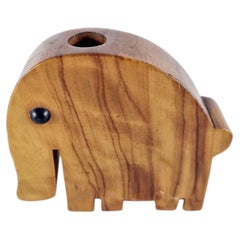 Porte-mains en teck du milieu du siècle en forme d'éléphant, Danemark années 60