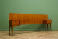 Mid-Century Teak Headboard & Bedside Tables from McIntosh, 1960s