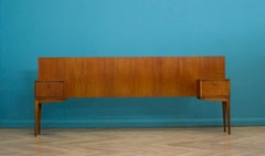 Mid-Century Teak Headboard & Bedside Tables from McIntosh, 1960s