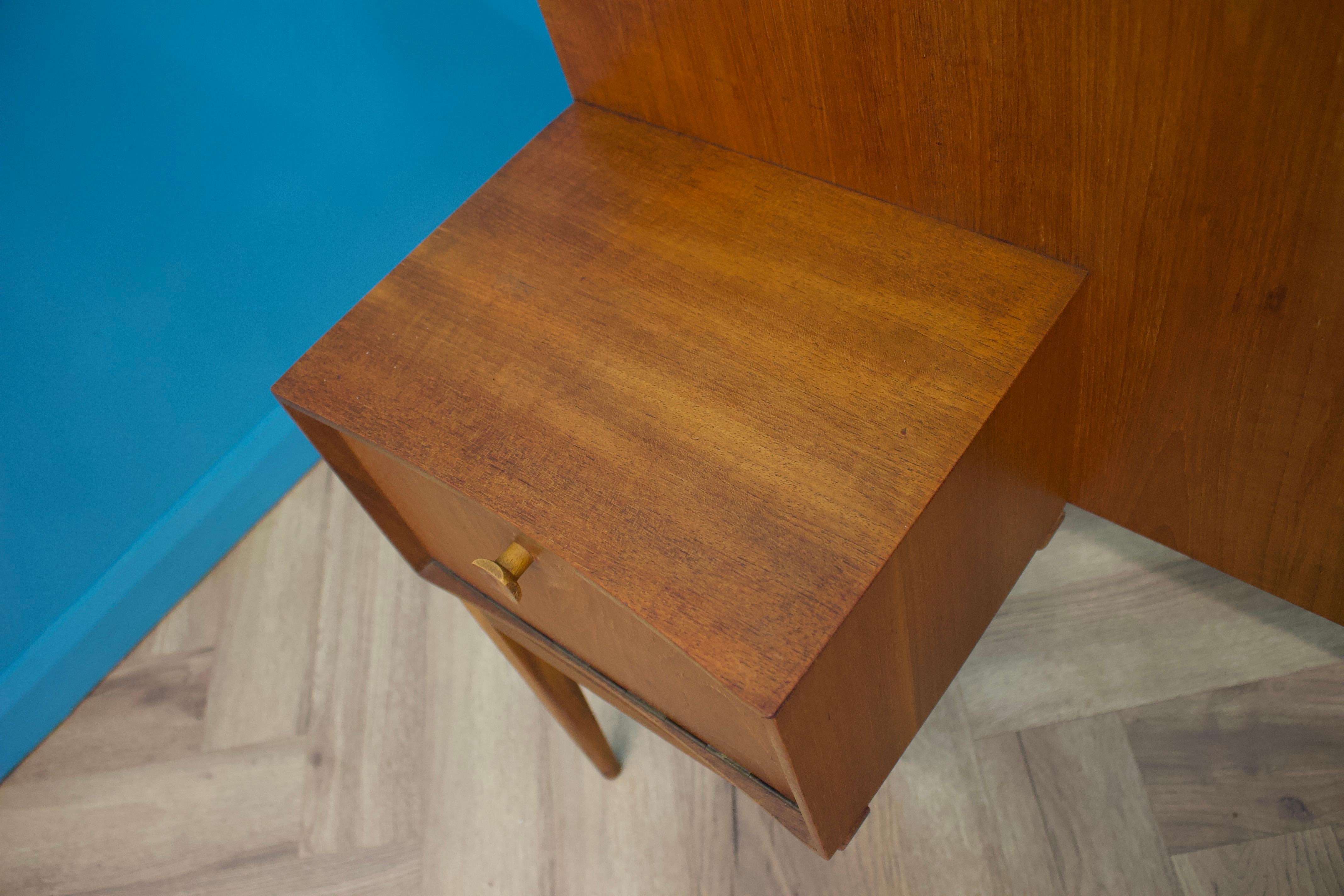 20th Century Mid-Century Teak Headboard & Bedside Tables from McIntosh, 1960s For Sale