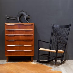 Mid-century Teak High Boy Dresser by Gunnar Nielsen Tibergaard, Denmark c.1960