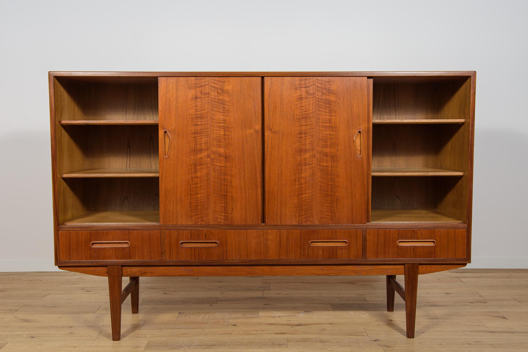 Palissandro Credenza alta in teak di metà secolo, Danimarca, anni '60 in vendita