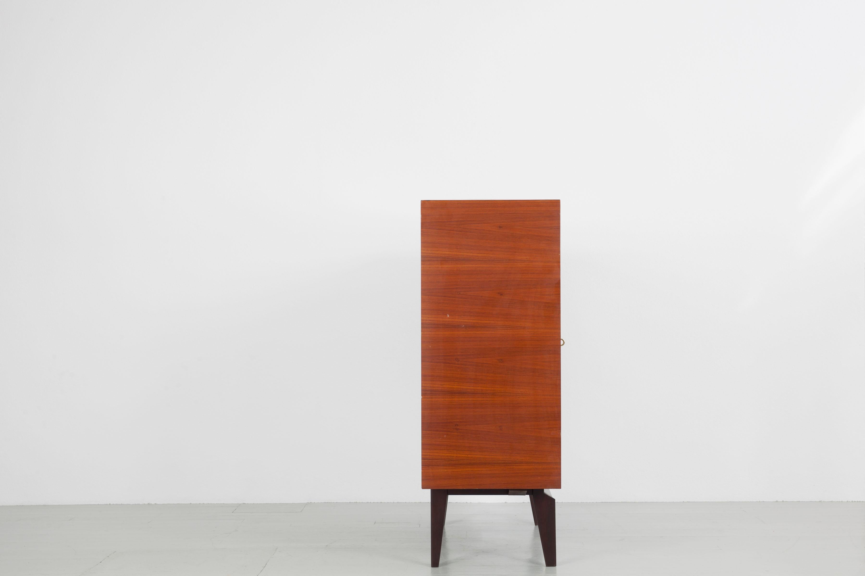 Mid-Century Teak Highboard by Edmondo Palutari, Dassi mobili moderni, 50s, Italy 3