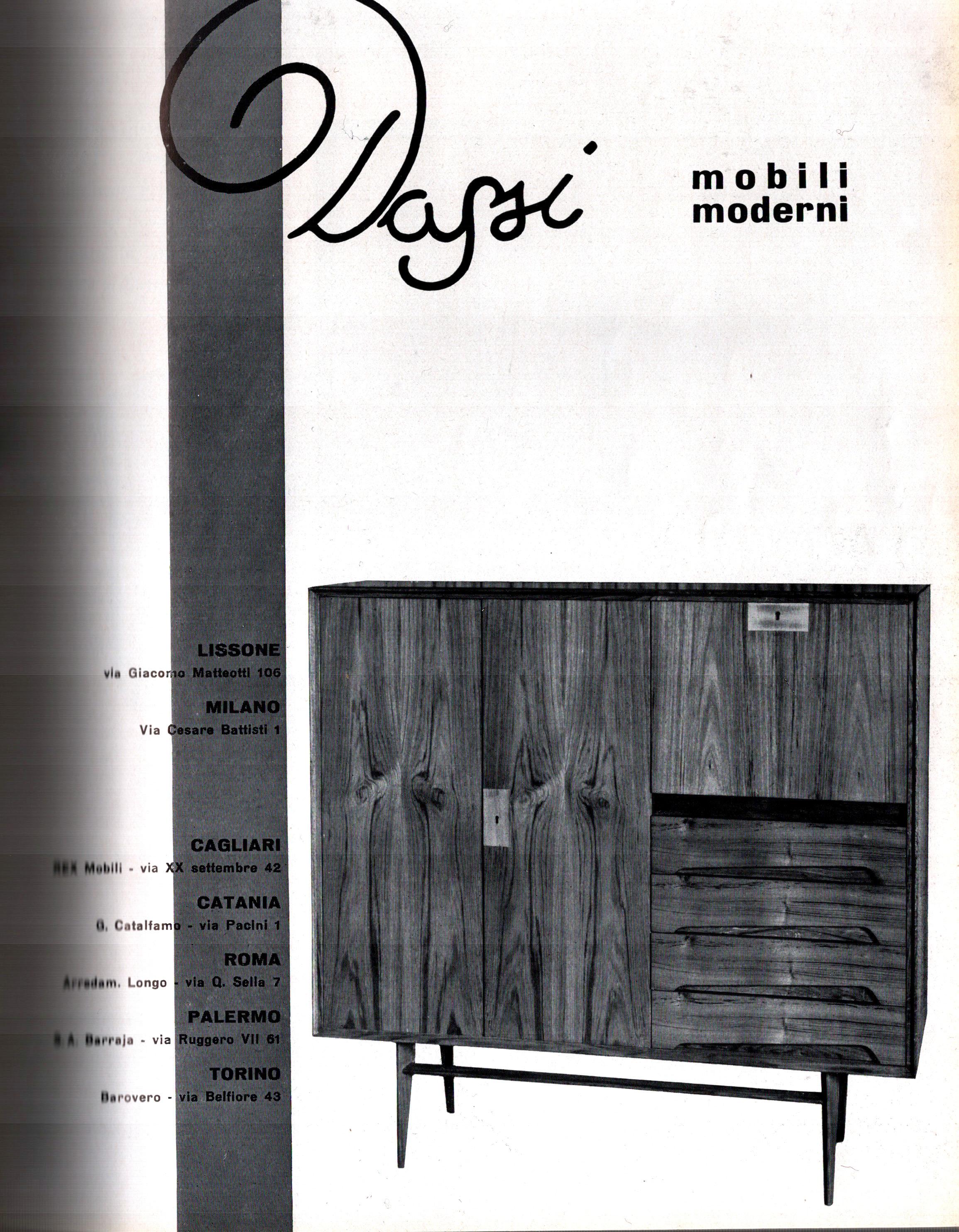 Mid-Century Teak Highboard by Edmondo Palutari, Dassi mobili moderni, 50s, Italy 13