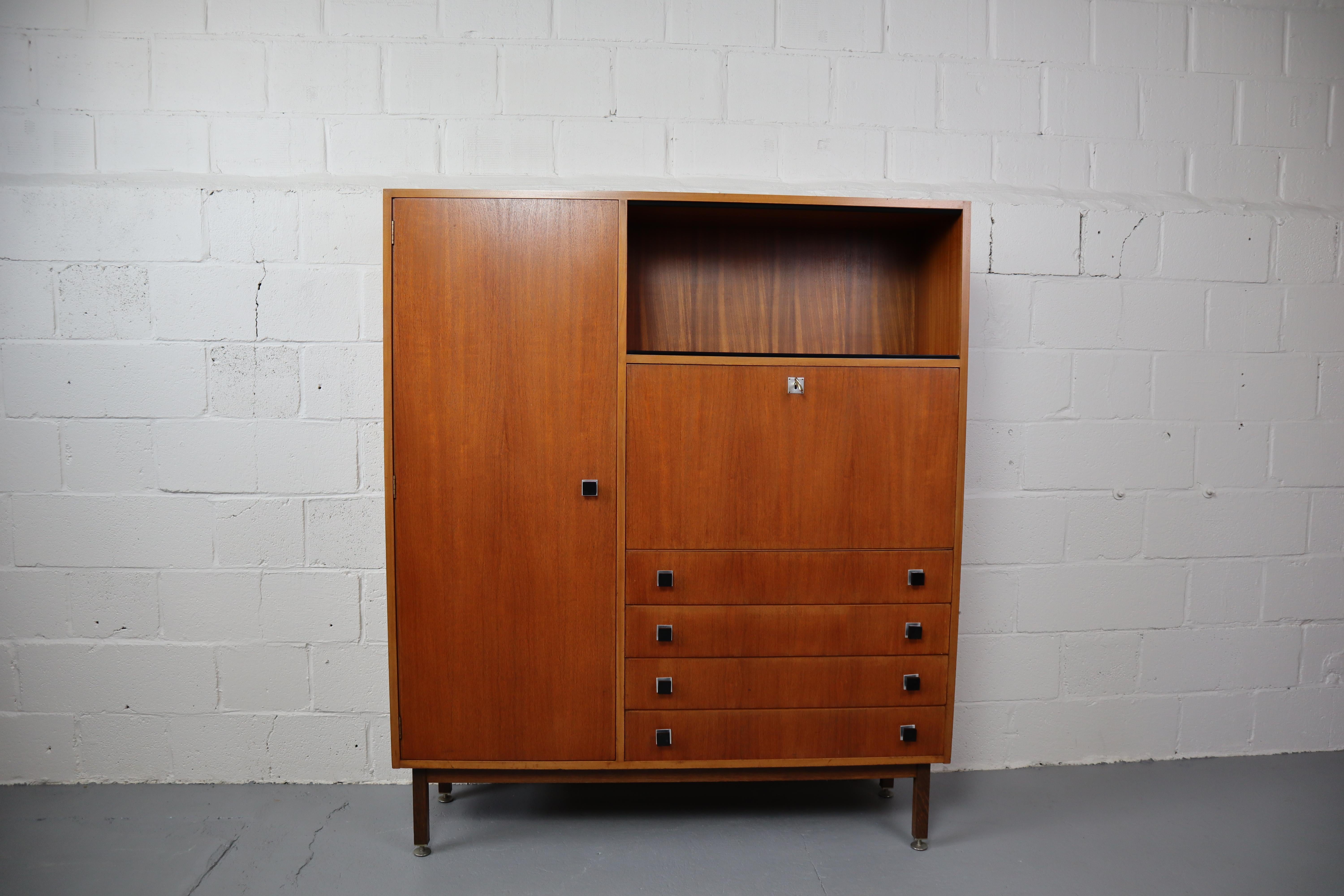 Mid-Century Teak Highboard from Combineurop, Belgium, 1960's 2