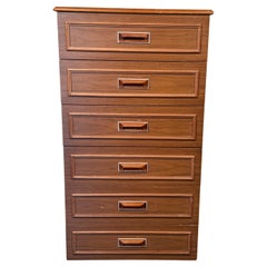 Mid-Century Teak Highboy Dresser Made by Europa