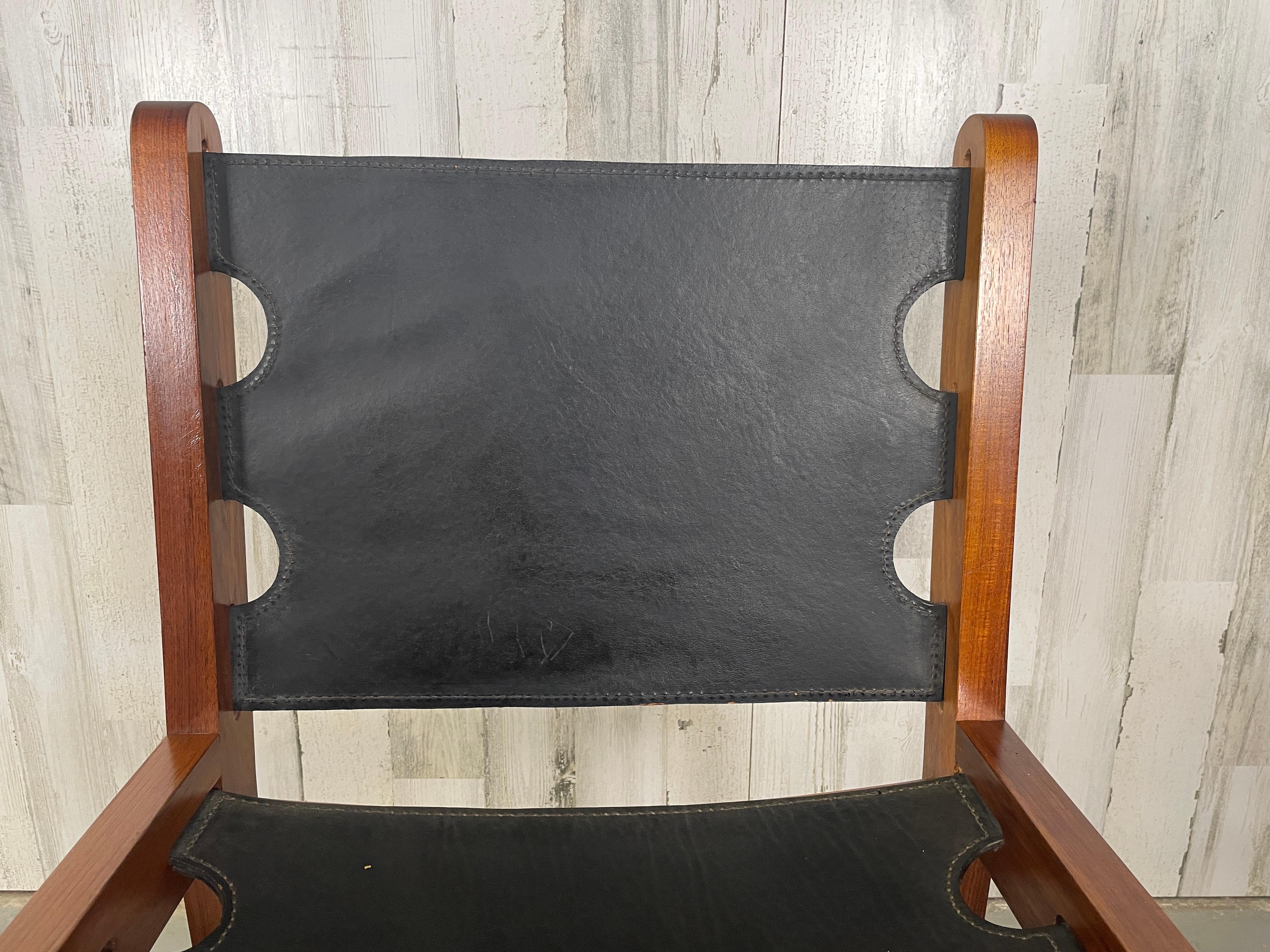 Mid-Century Teak & Leather Dining Chairs 8
