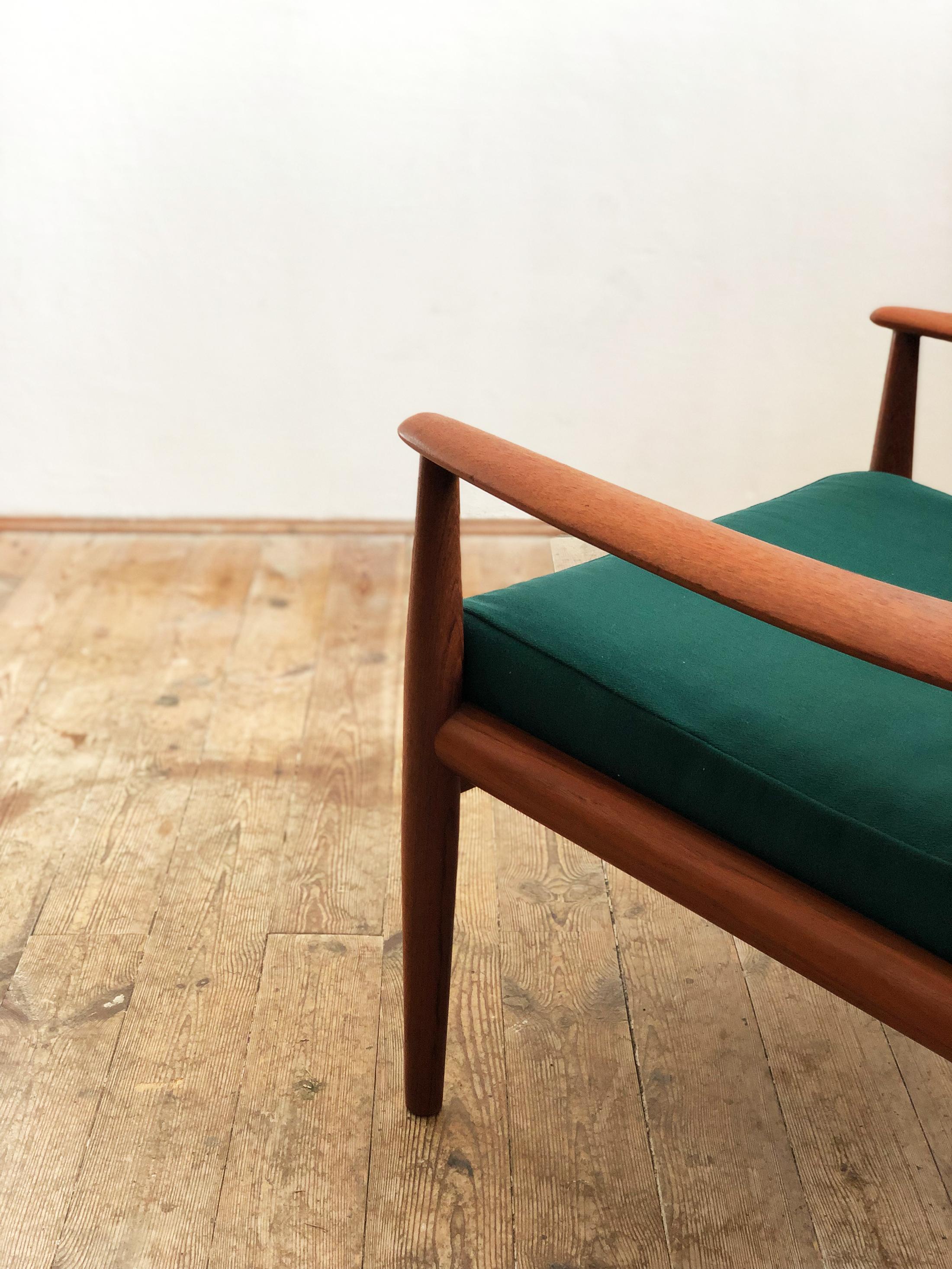 20th Century Mid Century Teak Lounge Chair by Grete Jalk for France and Son