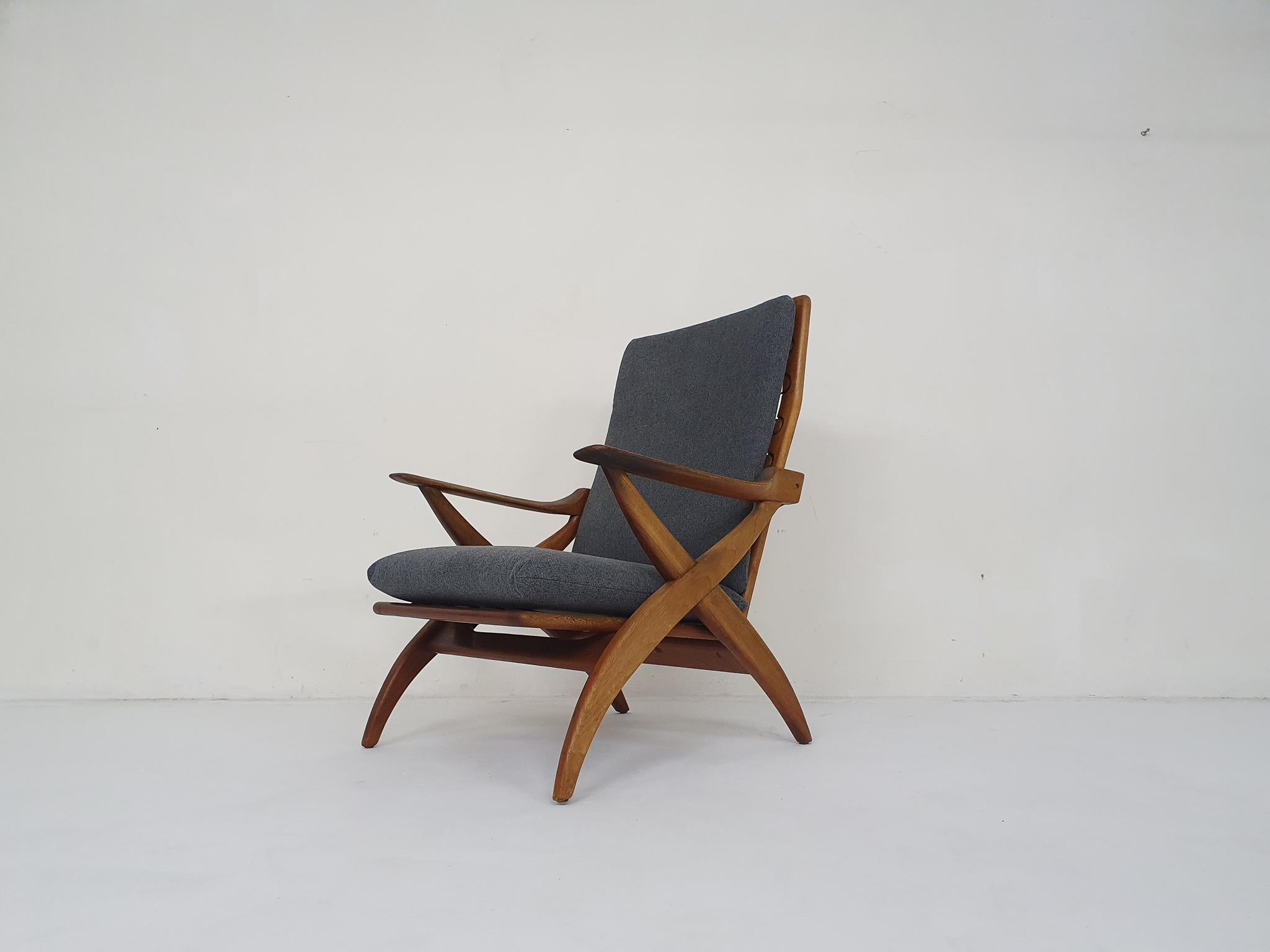 Scandinavian Modern Mid-Century Teak Lounge Chair, by Topform, the Netherlands, 1950's