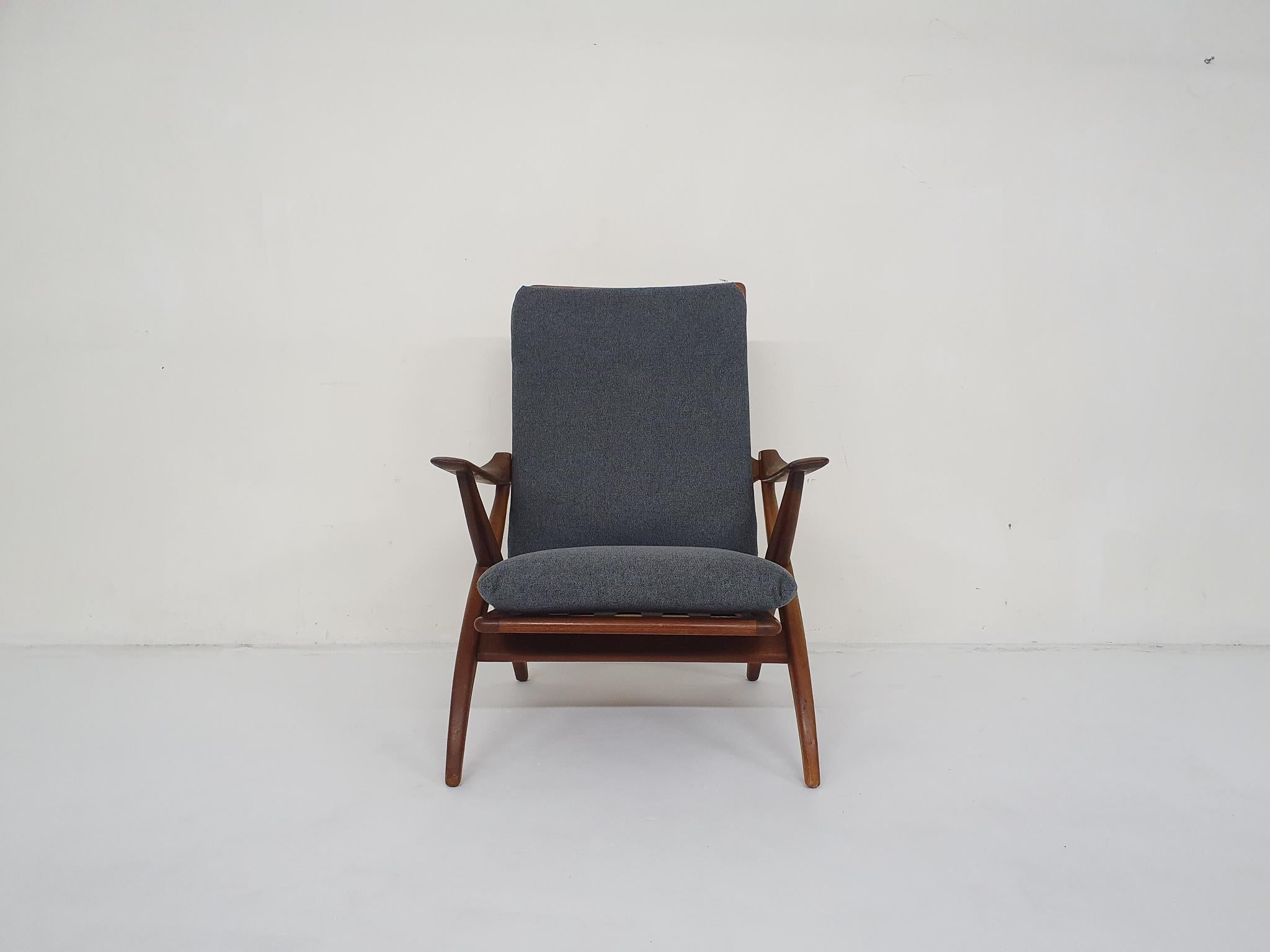 Dutch Mid-Century Teak Lounge Chair, by Topform, the Netherlands, 1950's